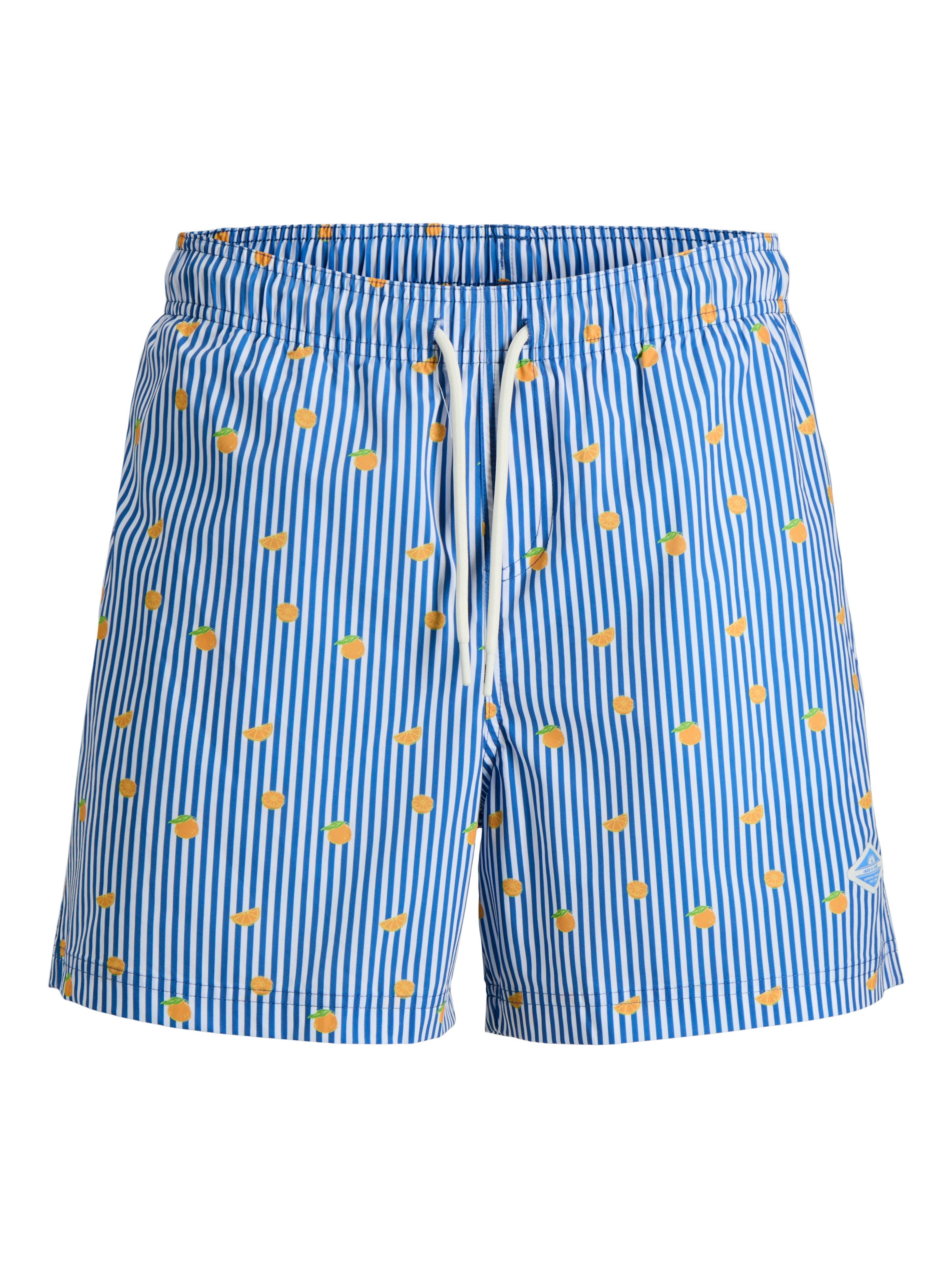 Jack & Jones Badeshorts JPSTMAUI BREEZE MINI STRIPE SWIM SRT SN Kunstfaser, normal geschnitten