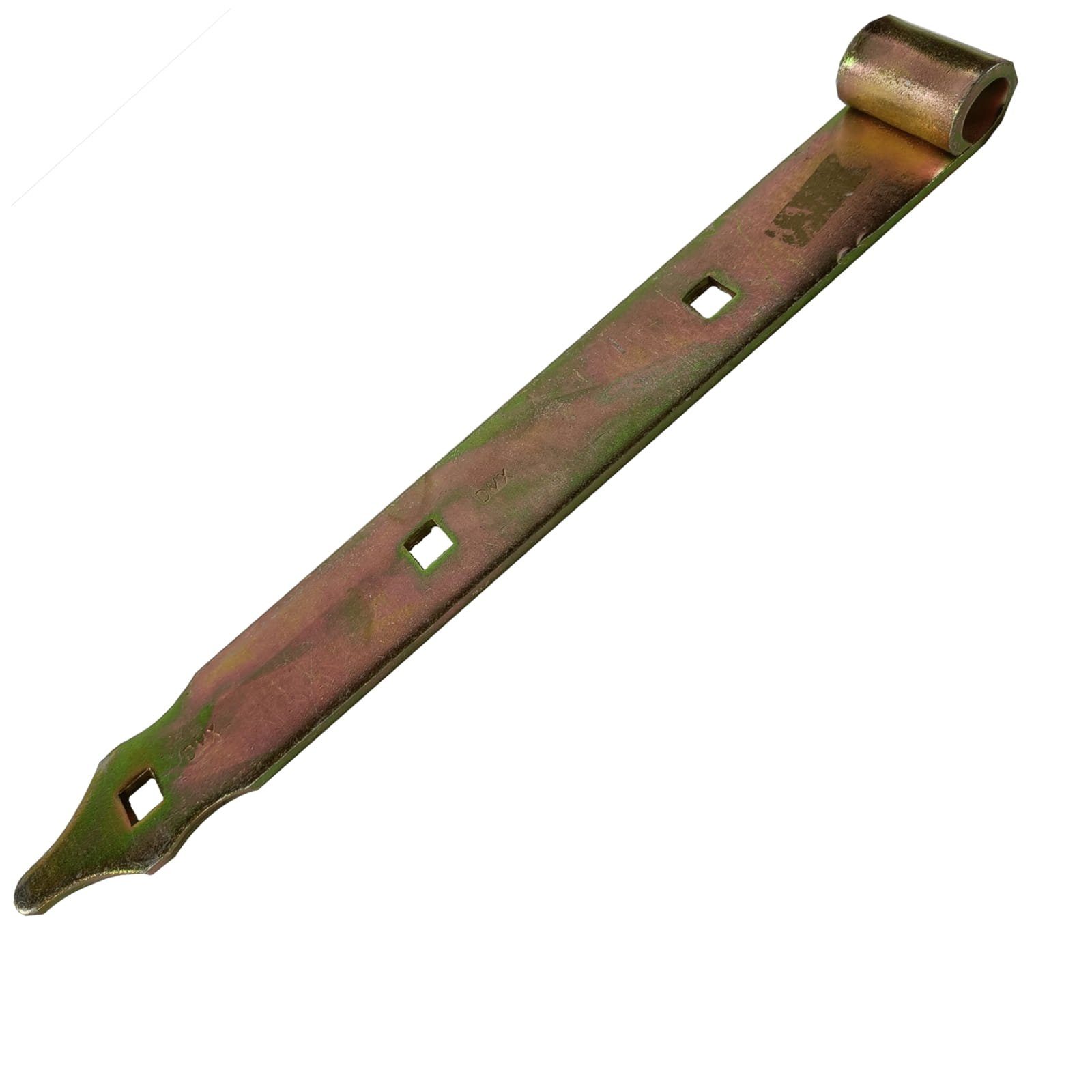 BooGardi Ladenband Scharnierband (1 St., gelb verzinkt 300x35x4mm ohne Kloben), Tor Tür Fenster Scharnier Türband Torband Beschlag