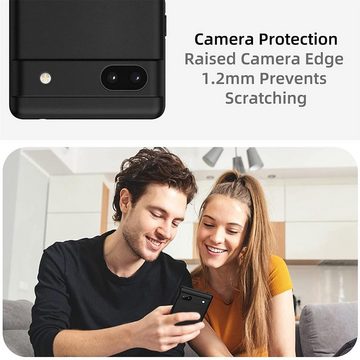 CoolGadget Handyhülle Black Series Handy Hülle für Google Pixel 6a 6,1 Zoll, Edle Silikon Schlicht Robust Schutzhülle für Pixel 6a Hülle