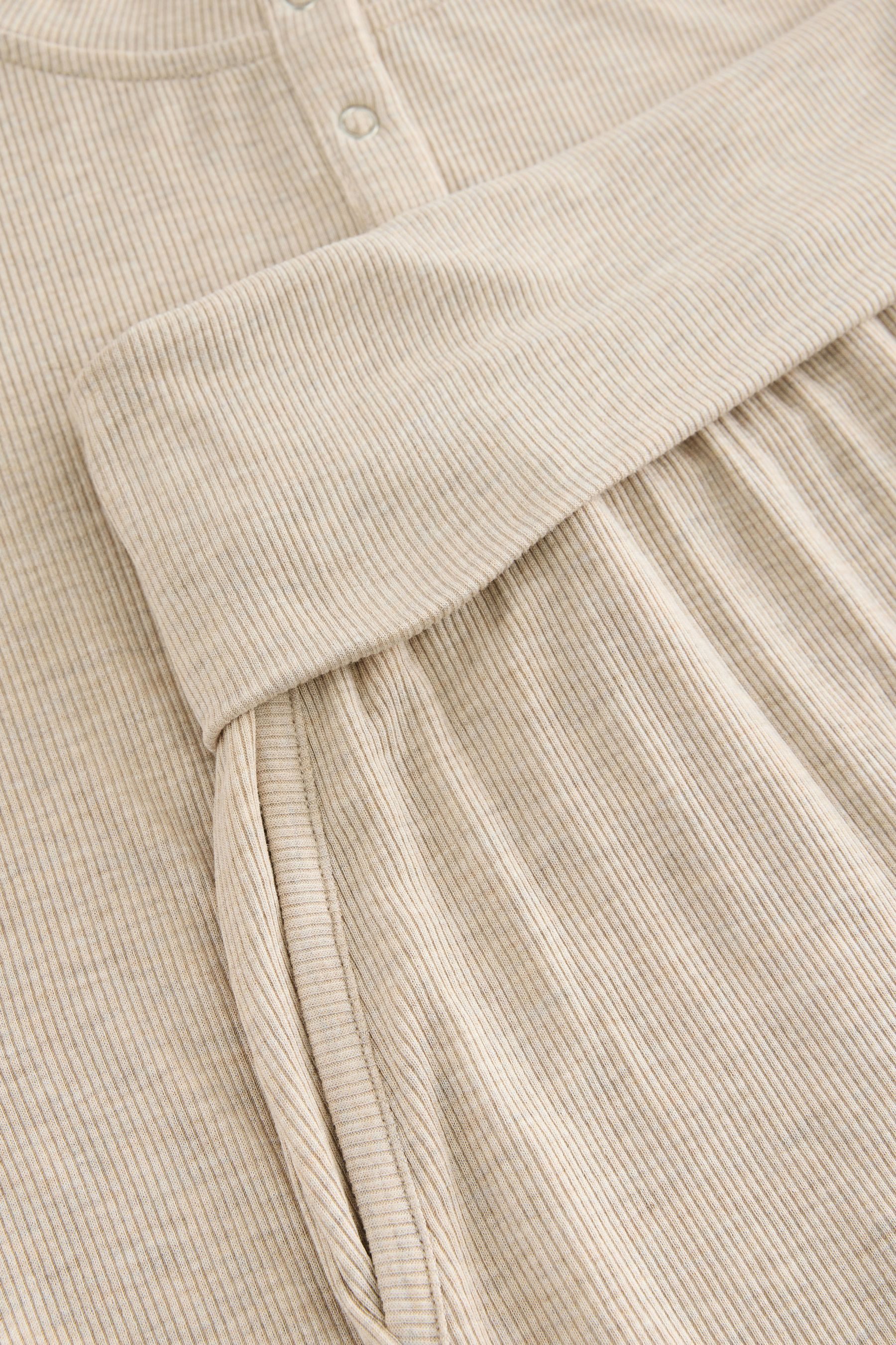 Next Pyjama Gerippter Langarm-Pyjama (2 tlg)