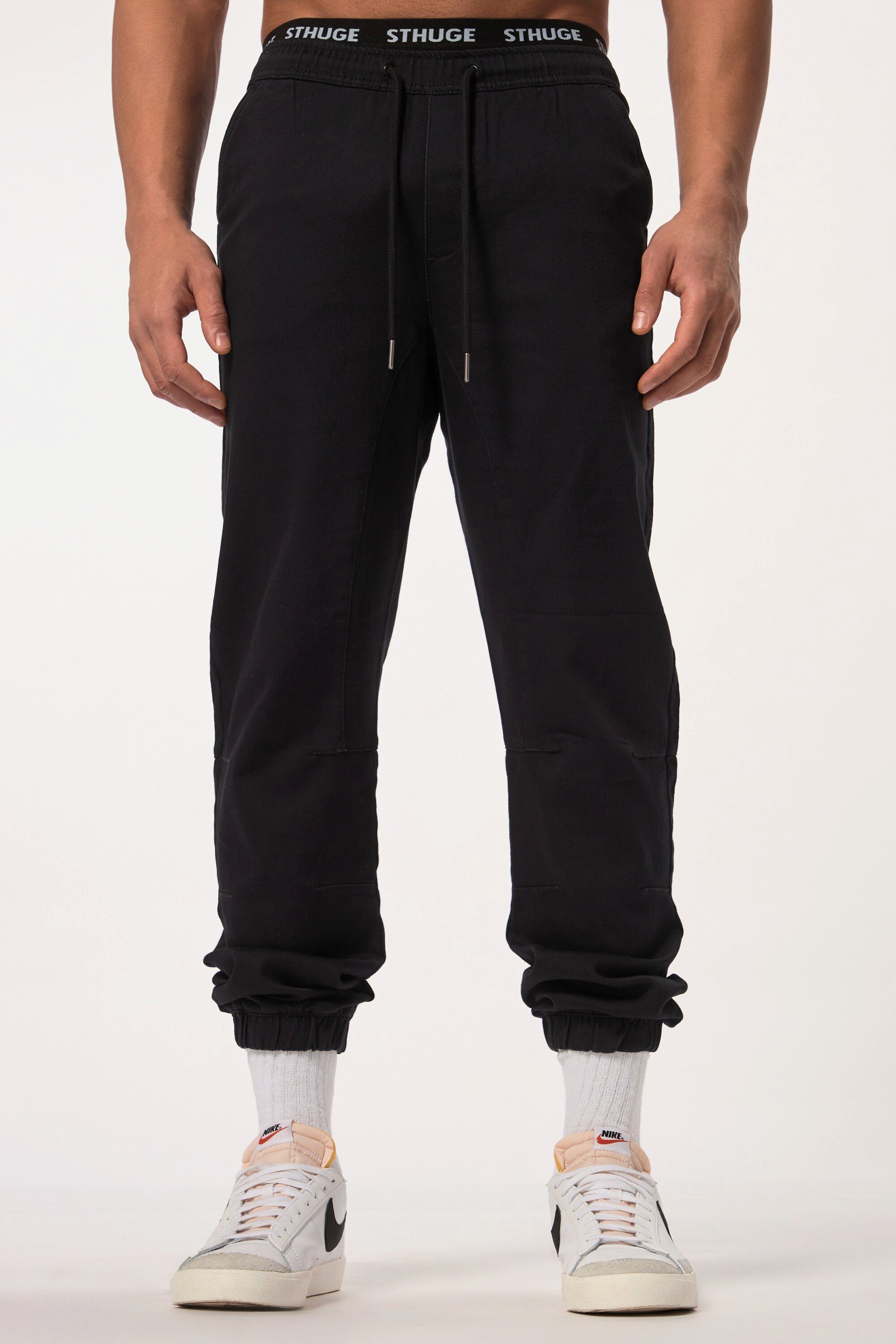 STHUGE Schlupfhose Hose Elastikbund Modern Fit 3 Taschen