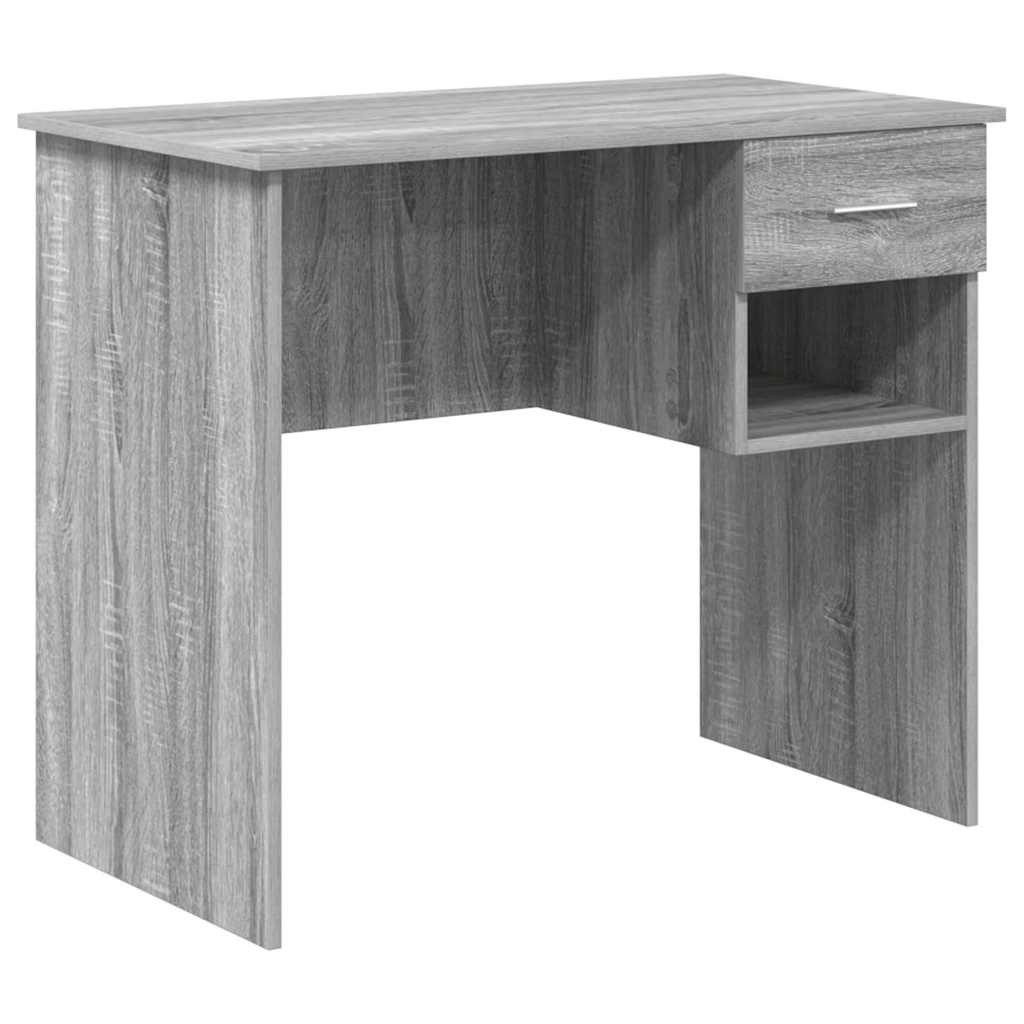 vidaXL Schreibtisch Schreibtisch Grau Sonoma 90 günstig online kaufen