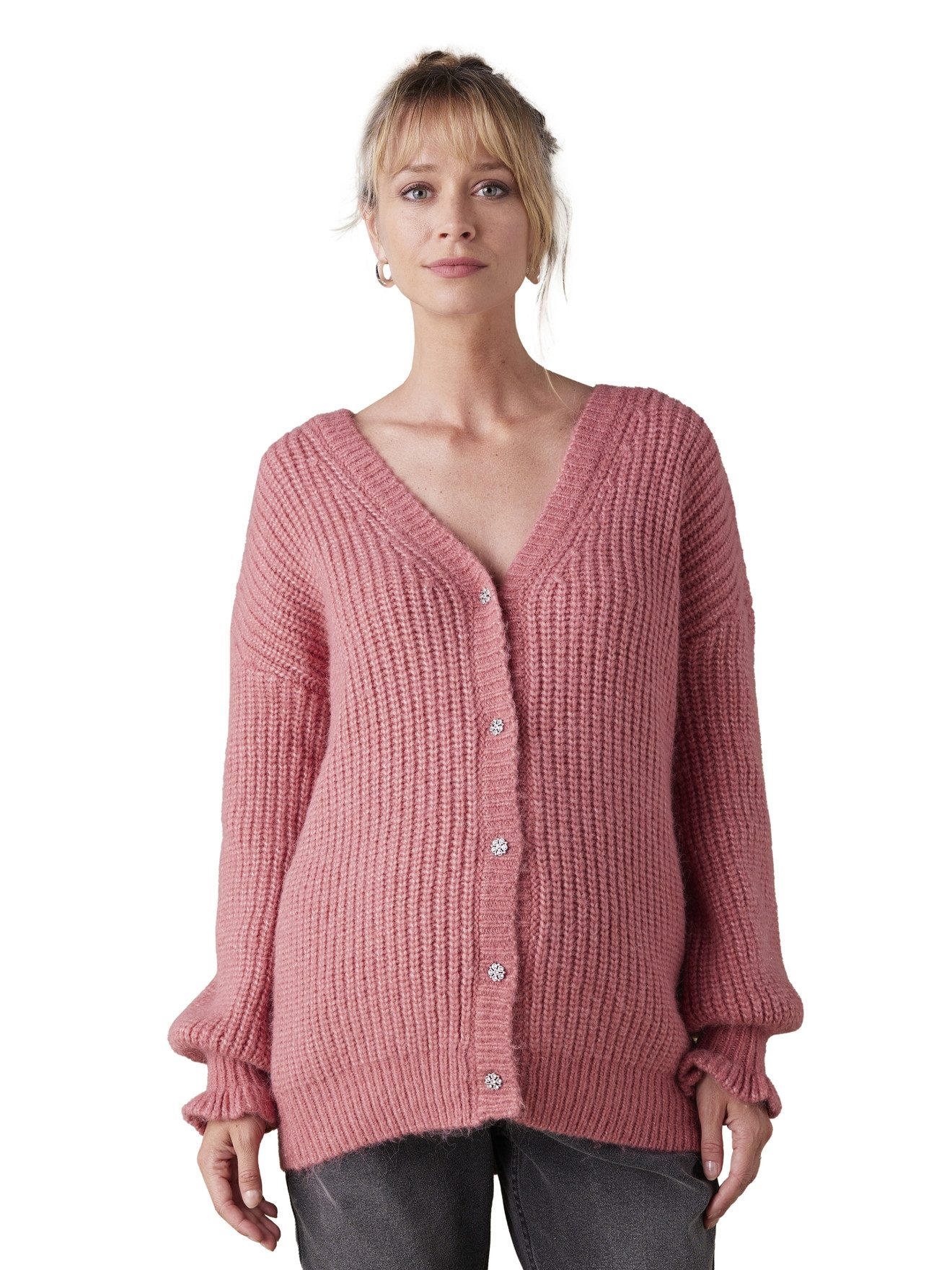 Pullunder Pullover für die Stillzeit aus Musterstrick