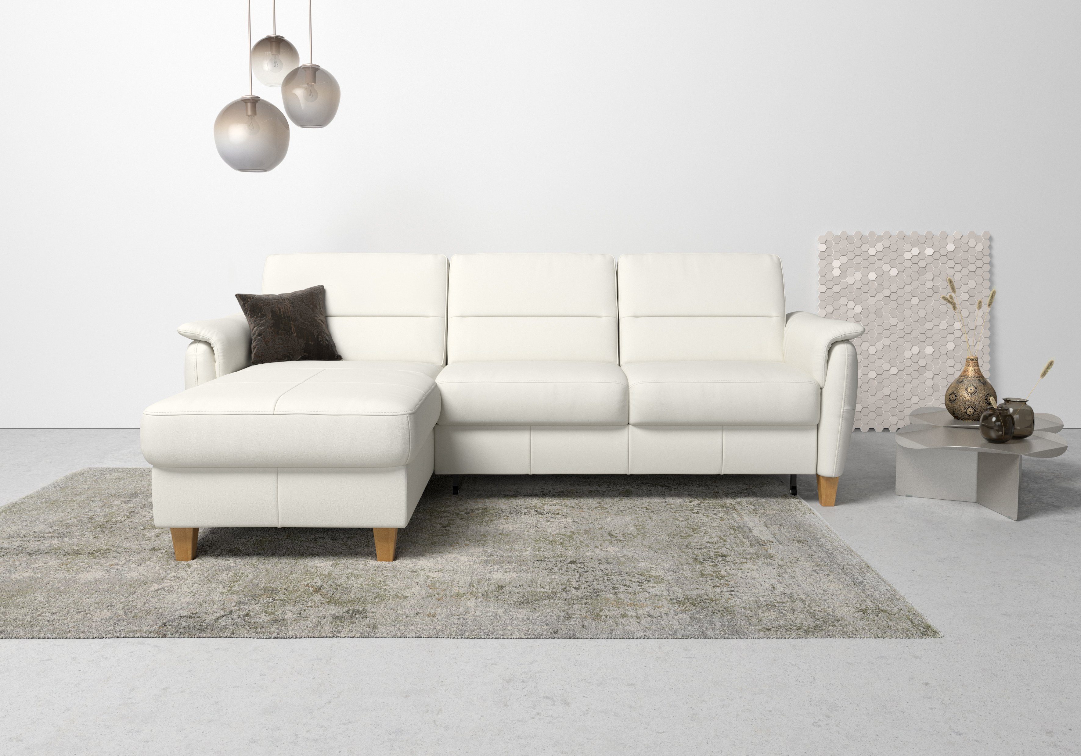 Home affaire Ecksofa Palmera L-Form, Federkern, günstig online kaufen