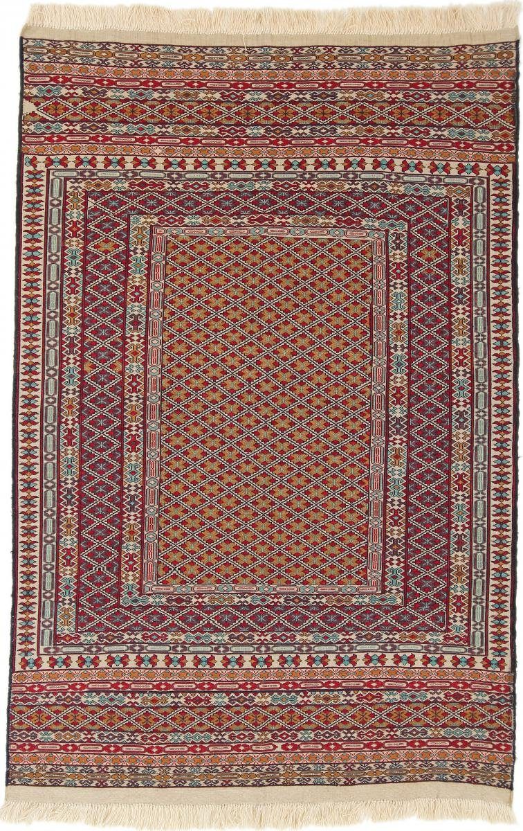 Orientteppich Nimbaft 123x189 Handgeknüpfter Orientteppich, Nain Trading, rechteckig, Höhe: 8 mm