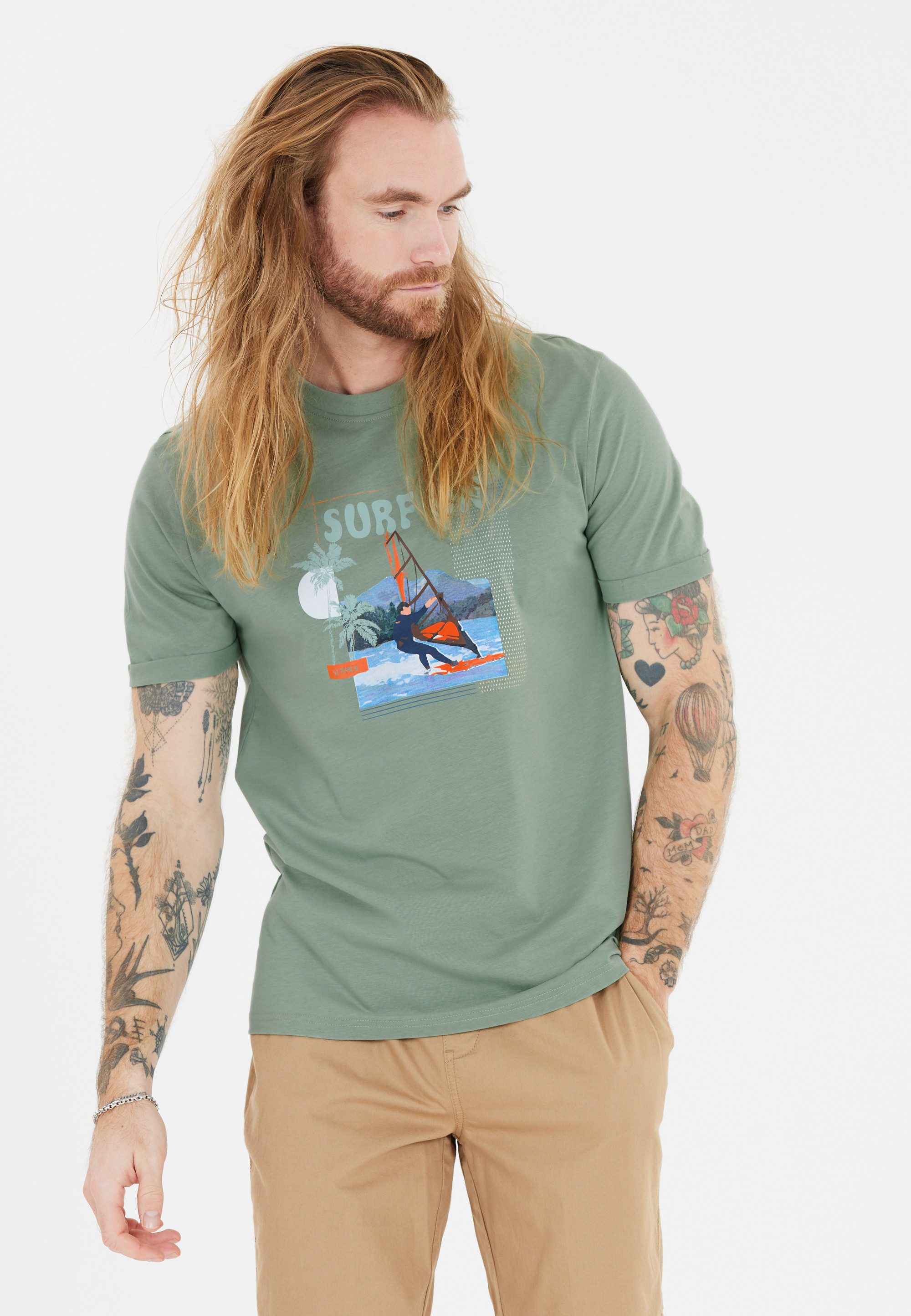 CRUZ Funktionsshirt Desmond mit hippem Print günstig online kaufen