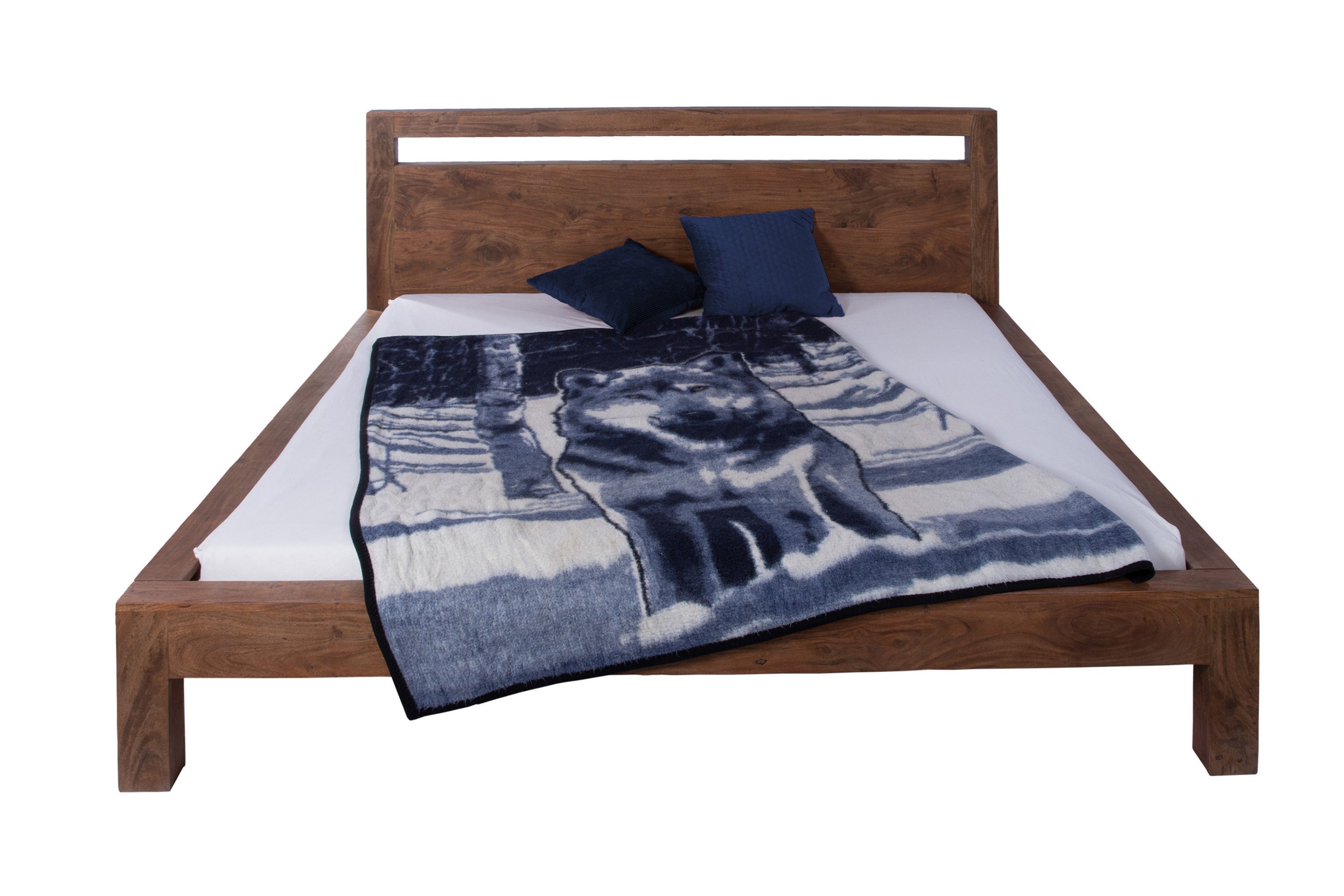 SAM® Massivholzbett Belar, Doppelbett, massives Akazien-Holz, günstig online kaufen