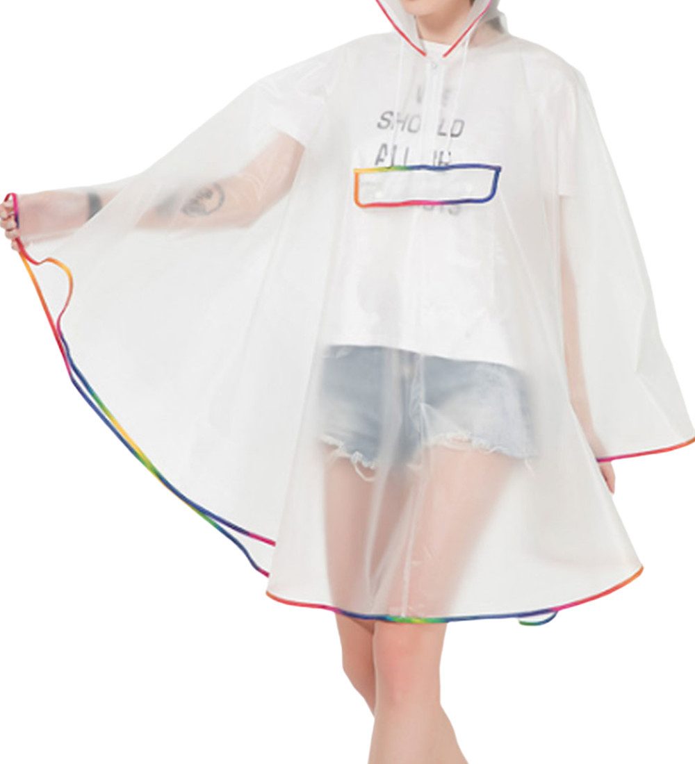 FSTORELLIA Regenmantel Neutral Regenjacke Modischer Unisex Regenponcho für Erwachsene mehr