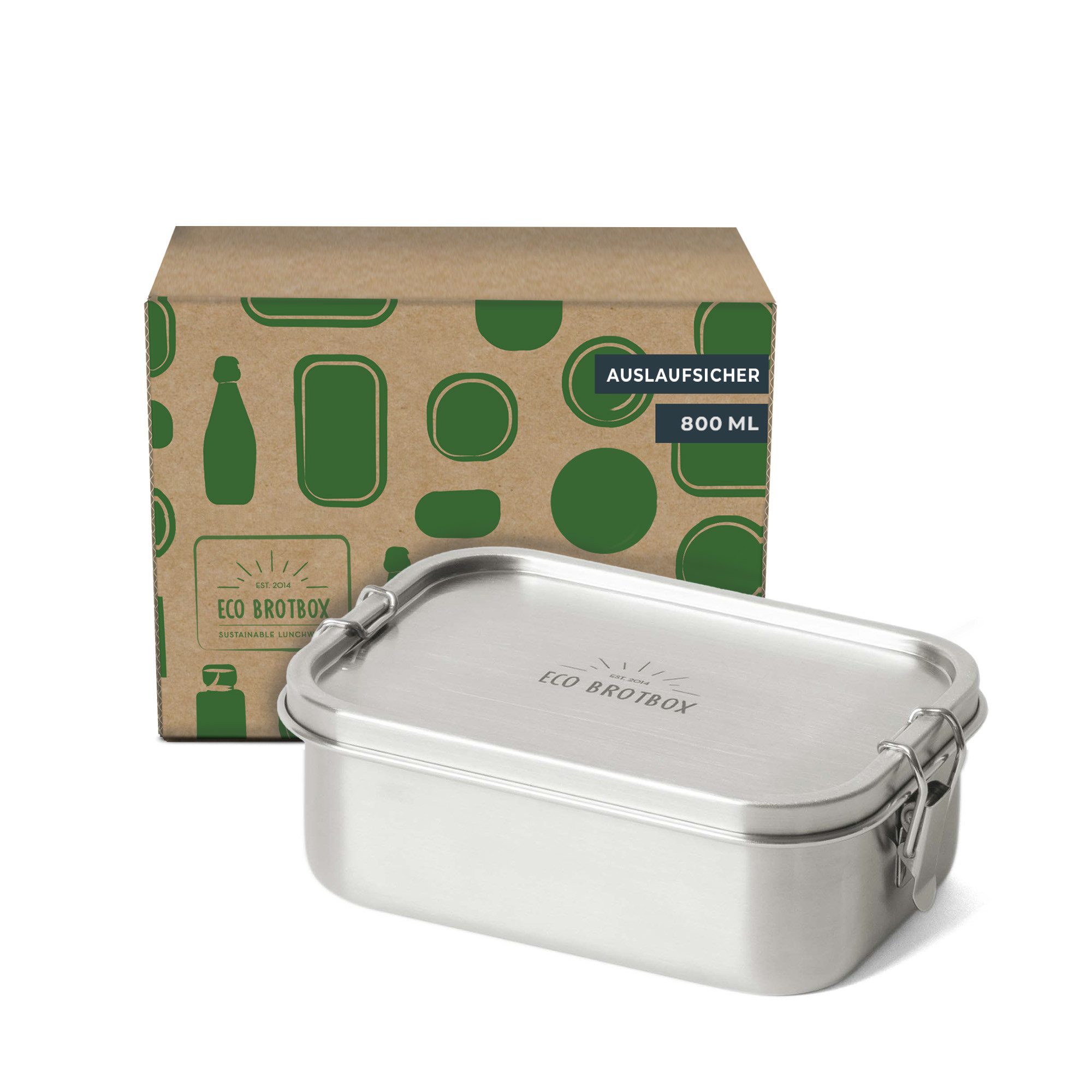 ECO Brotbox Lunchbox Yogi Box+, Edelstahl, auslaufsicher