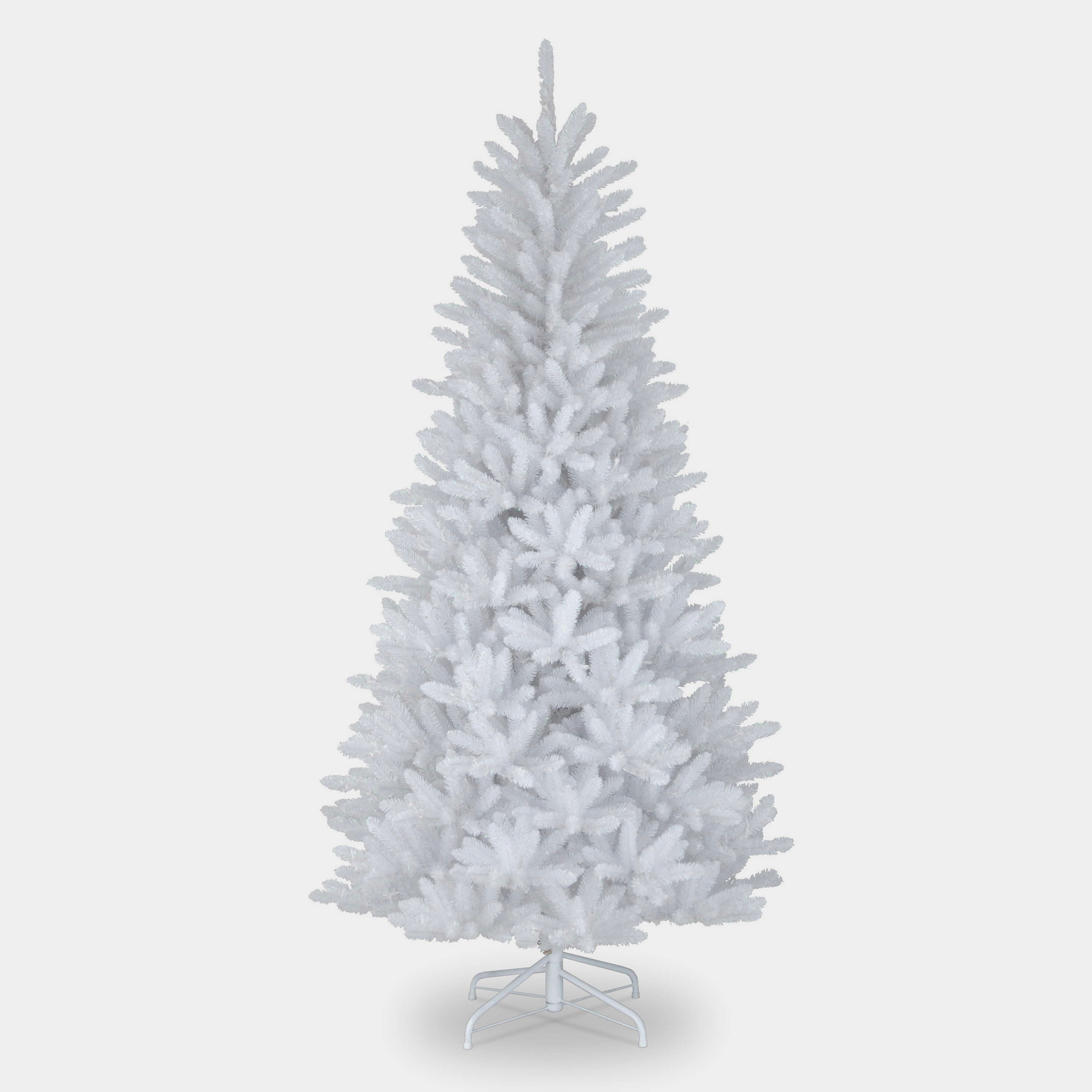 artplants Künstlicher Weihnachtsbaum Tannenbaum Atlanta, weiß, 210cm, Ø 115cm - Weihnachtsbaum künstlich