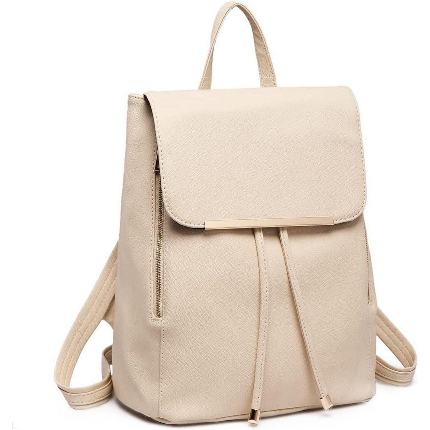 Cityrucksack Damen Rucksack Klein Wasserdicht Cityrucksack PU Leder Modern Reisen