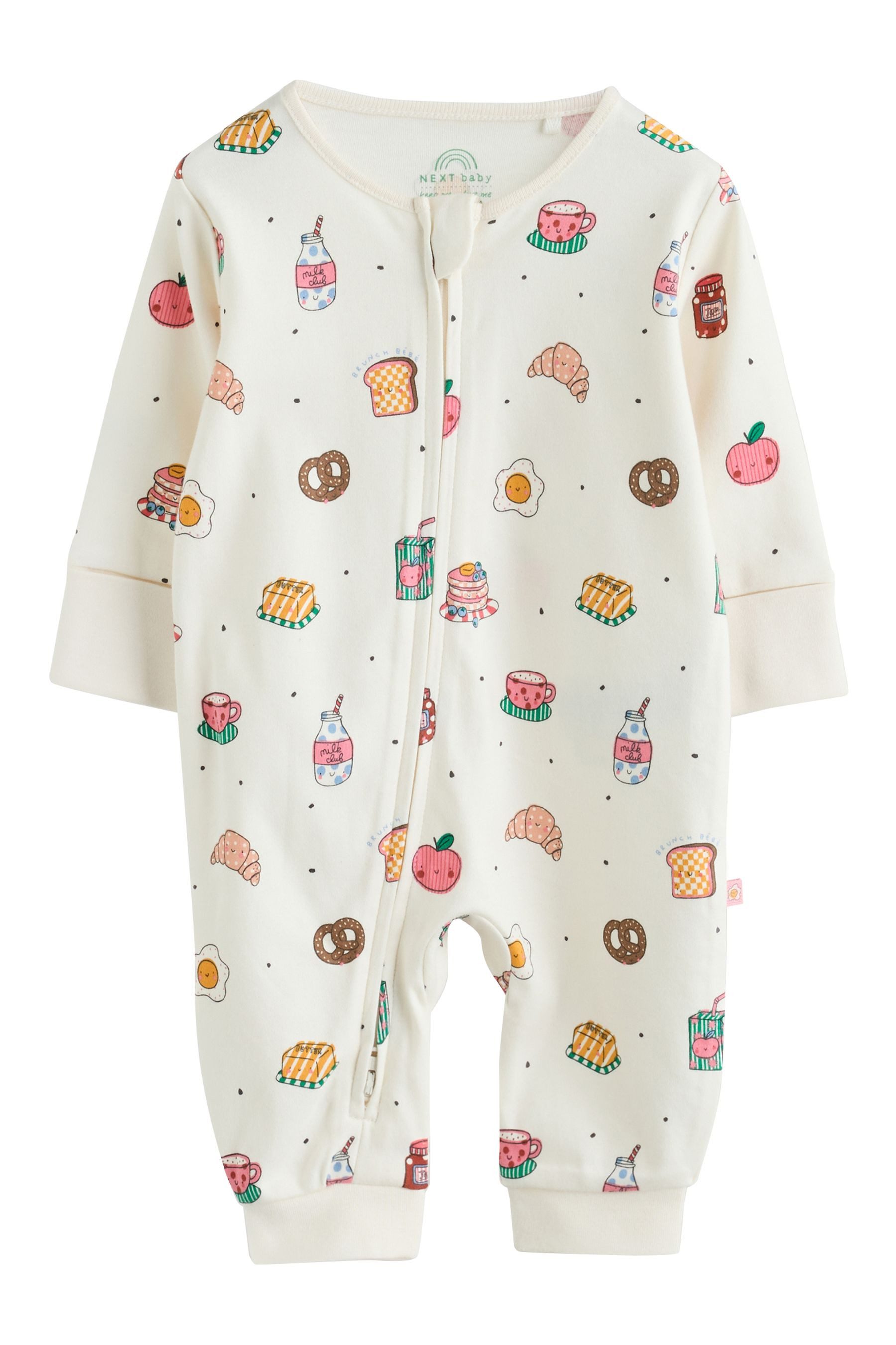 Next Schlafoverall Babyschlafanzüge mit Zweiwege-RV, 3er-Pack (3-tlg) – Bild 4 von 5