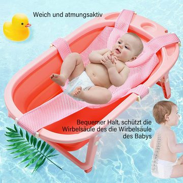 Avisto Badewannendrehsitz Baby-Badesitznetz Neugeborenes Baby-Badesitz-Stützwanne, belastbar bis 20,00 kg, Badezimmersitzbreite 30*66cm, Länge: innerhalb 68*92cm (verstellbar)