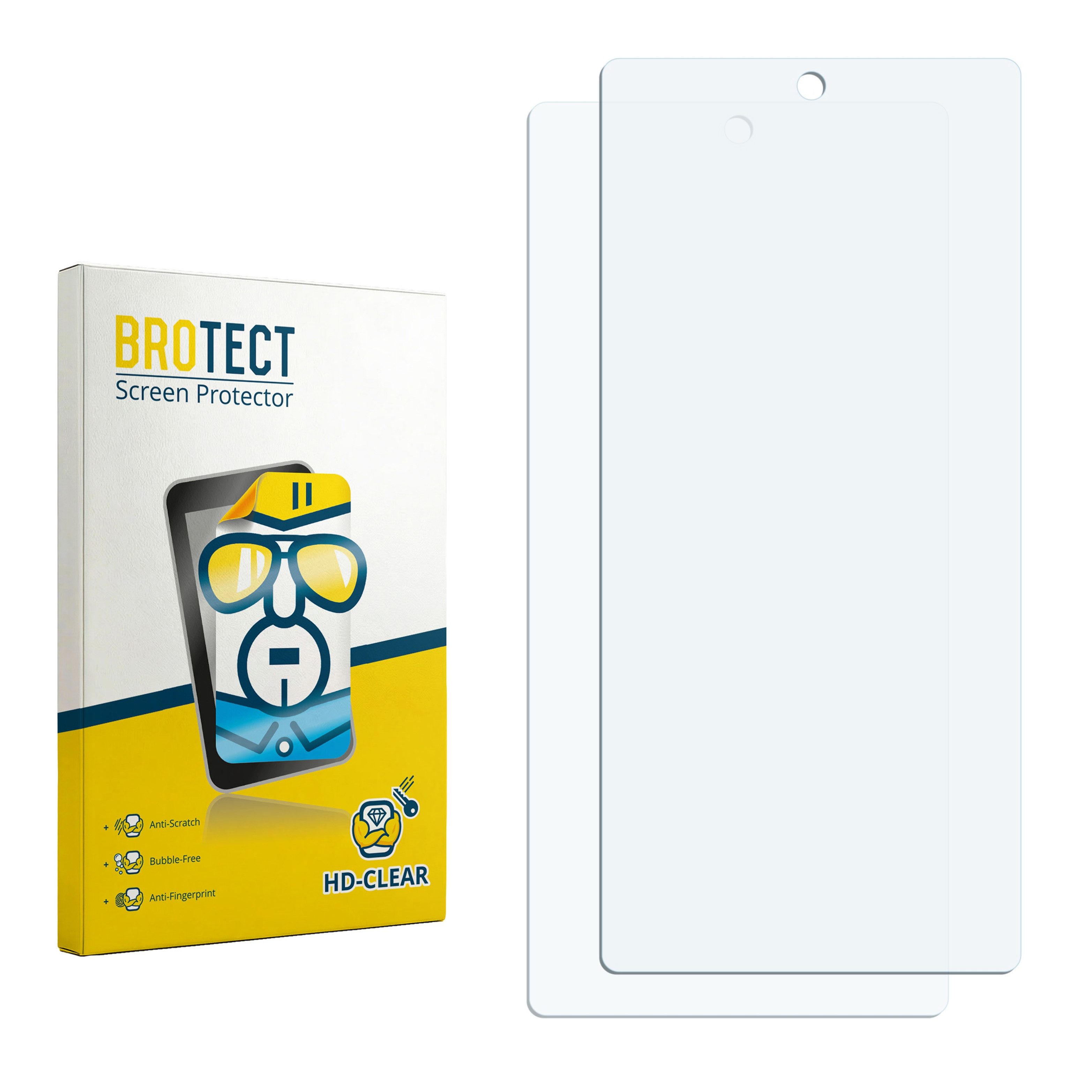 BROTECT Displayschutzfolie Schutzfolie für ZTE Nubia Red Magic 11S Pro, 2 Stück, Displayschutz Schutz Folie Klar Transparent
