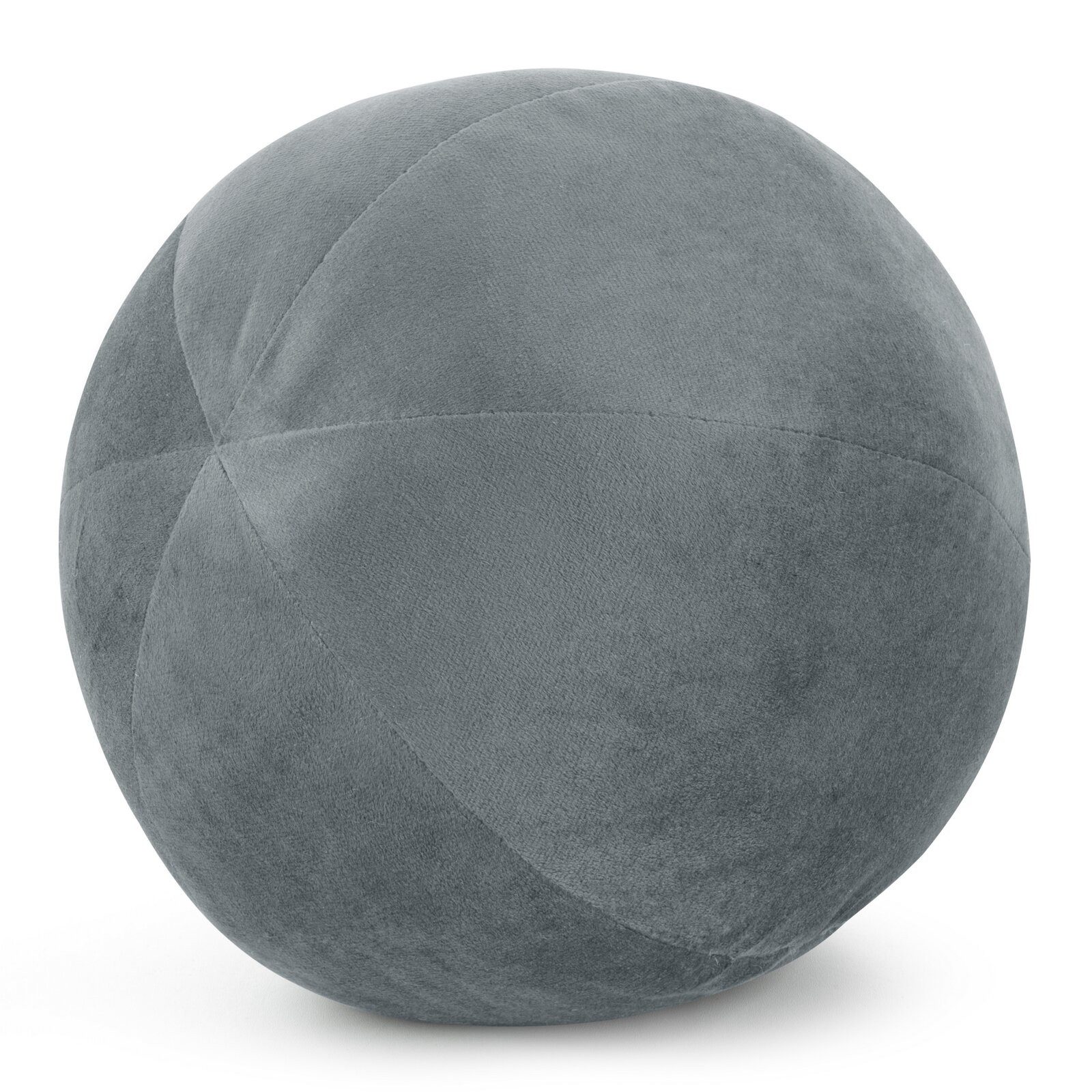 Eurofirany Dekokissen Kugelkissen Kugelformiges Kissen Ball Samt Velvet, besonders weich, dekorativ und designvoll 24 cm