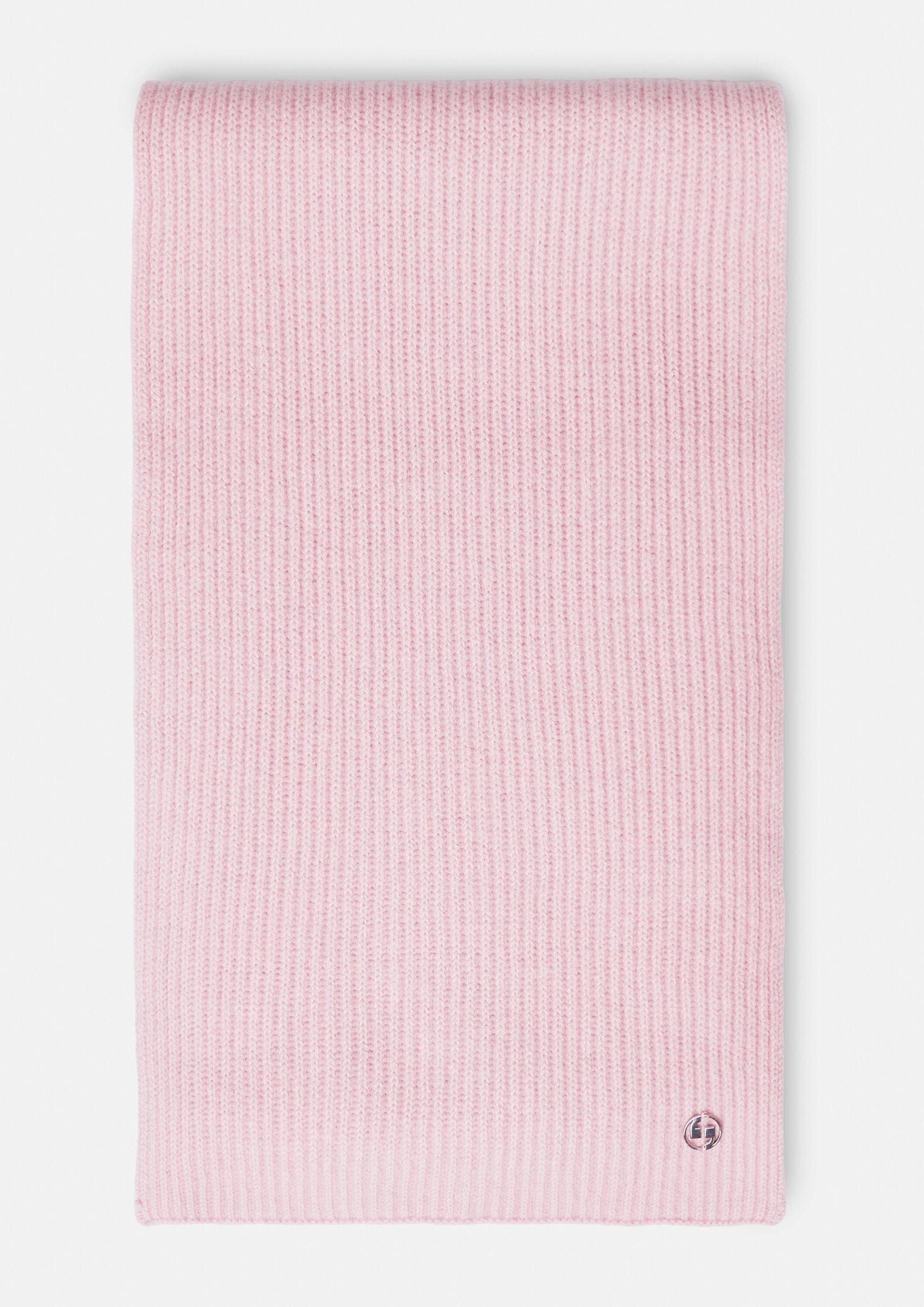 comma Schal Tuch, Strickschal aus Wolle mit Label-Emblem