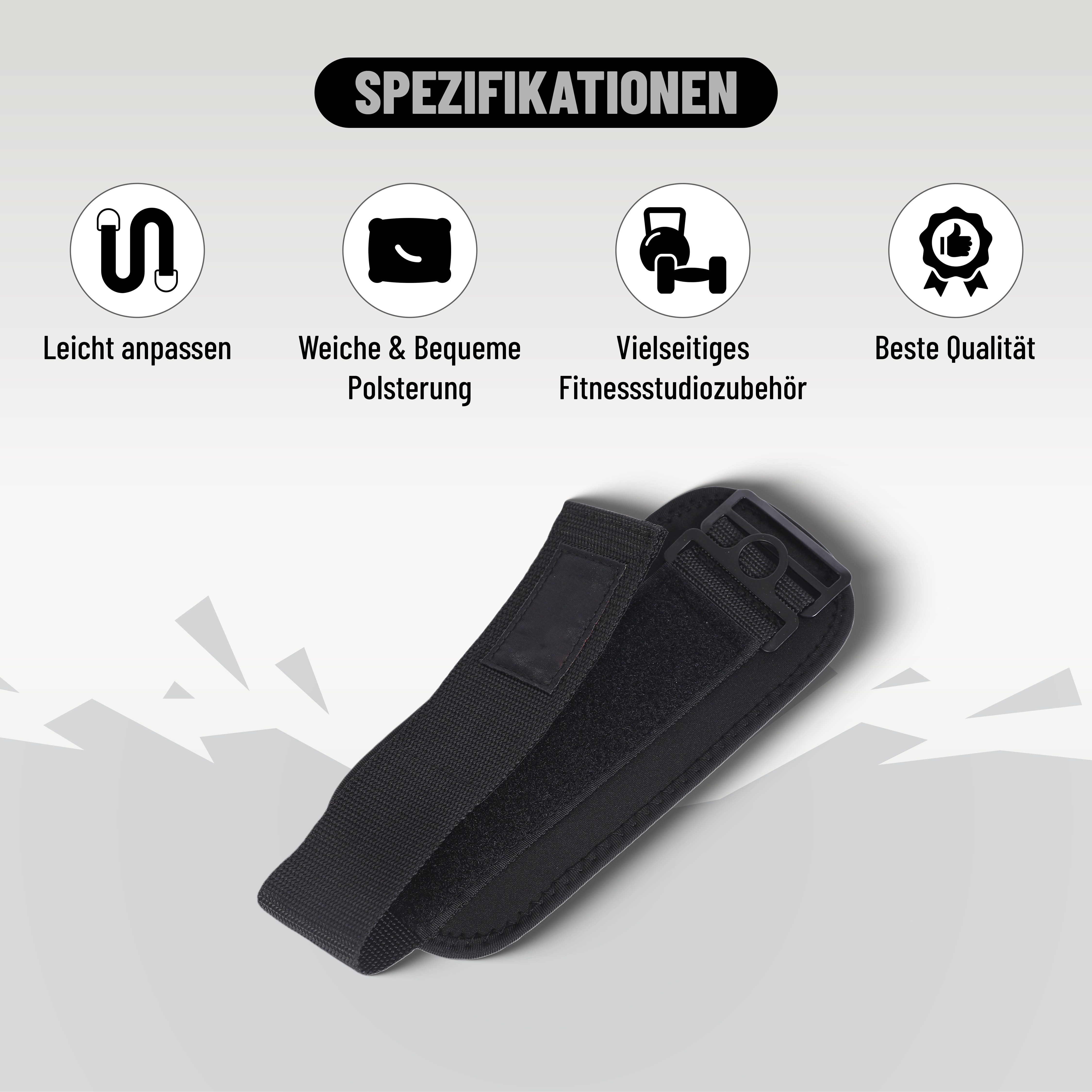 Endless Sprunggelenkbandage Premium einstellbares Einzel-Knöchelband mit Doppelnaht (1-tlg., Für Cable Machine Gym Knöchelmanschette, Resistance Bands), Multipurpose Gym Accessory