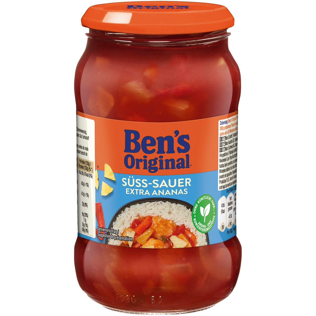 Ben's Original Saucen, Bens Original Sauce Süß Sauer Geschmack mit extra Ananas 400g