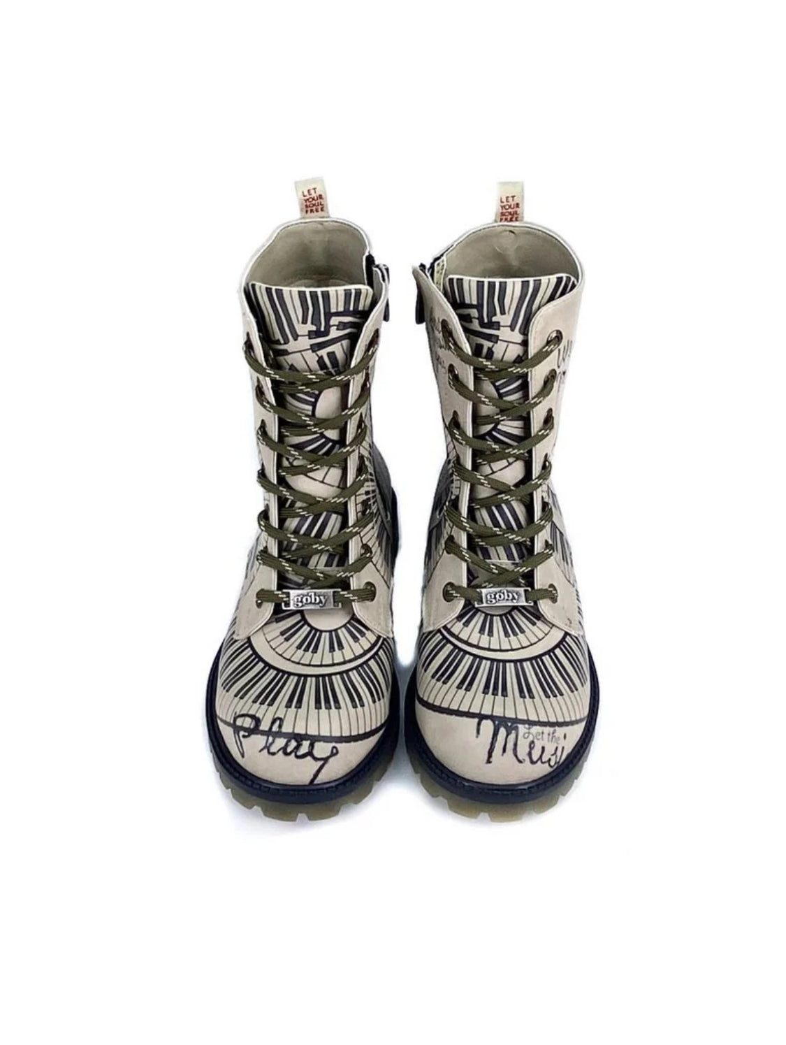LaMarta Stiefel mit Klaviermuster Vegan MAT133 günstig online kaufen
