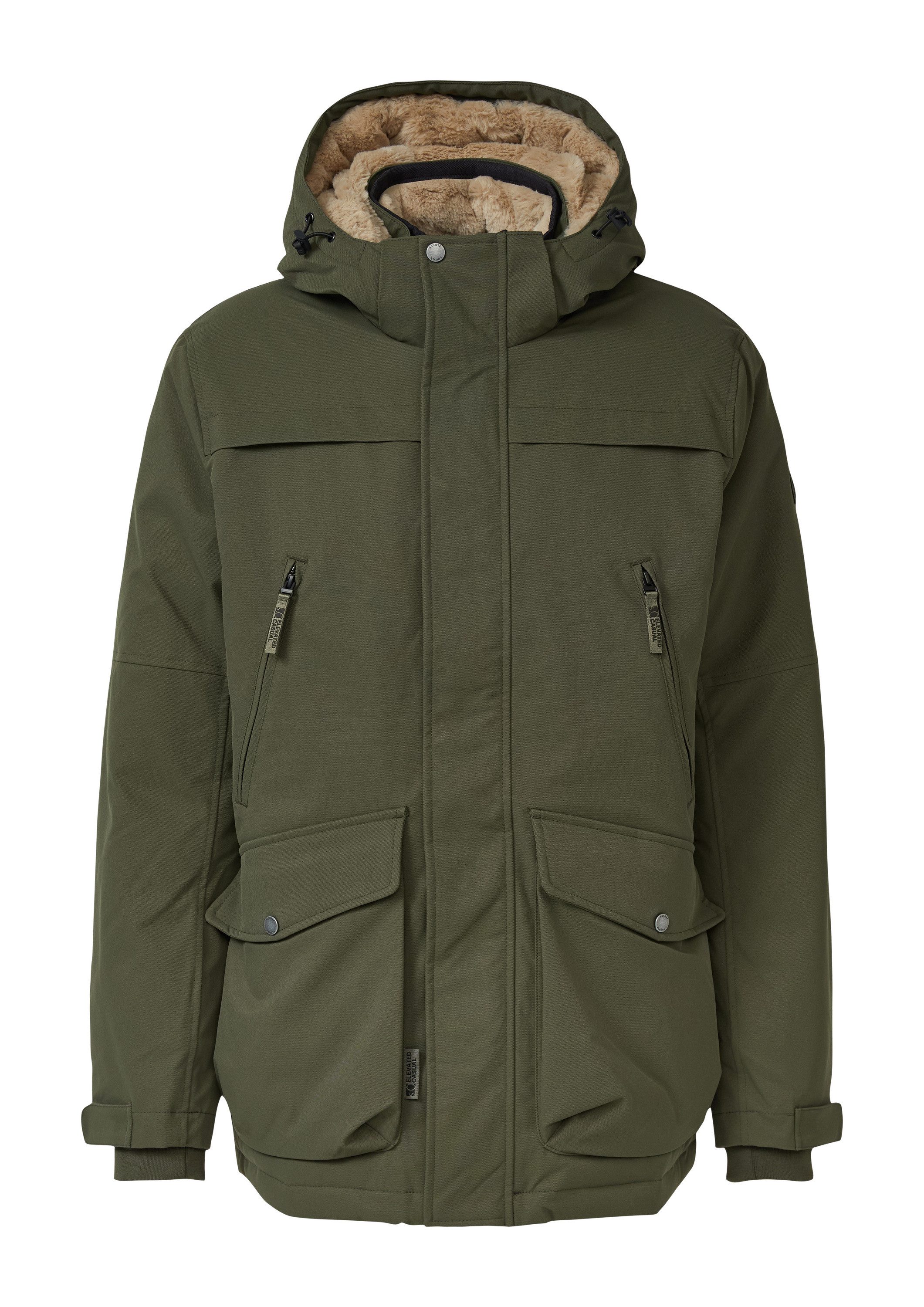s.Oliver Winterjacke Outdoor-Jacke Wasserabweisender Parka mit abnehmbarer günstig online kaufen