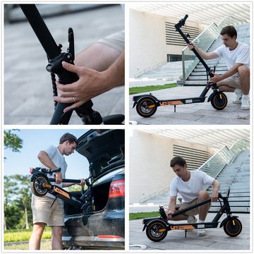 Mega Motion E-Scooter mit Straßenzulassung (ABE), E-Roller 400W Frontmotor,20km/h, APP