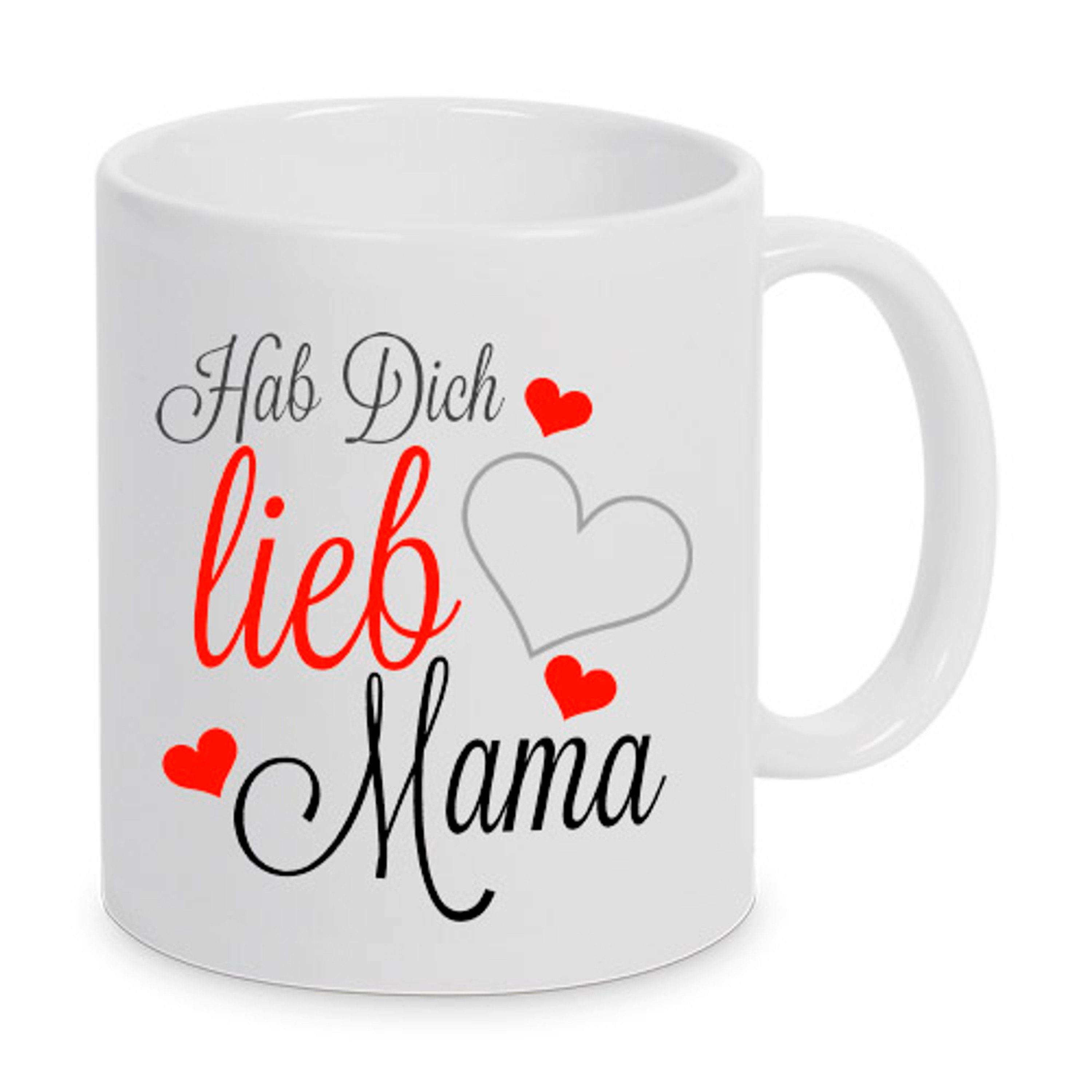 TASSENKING Tasse, Hab Dich lieb Mama - Tasse