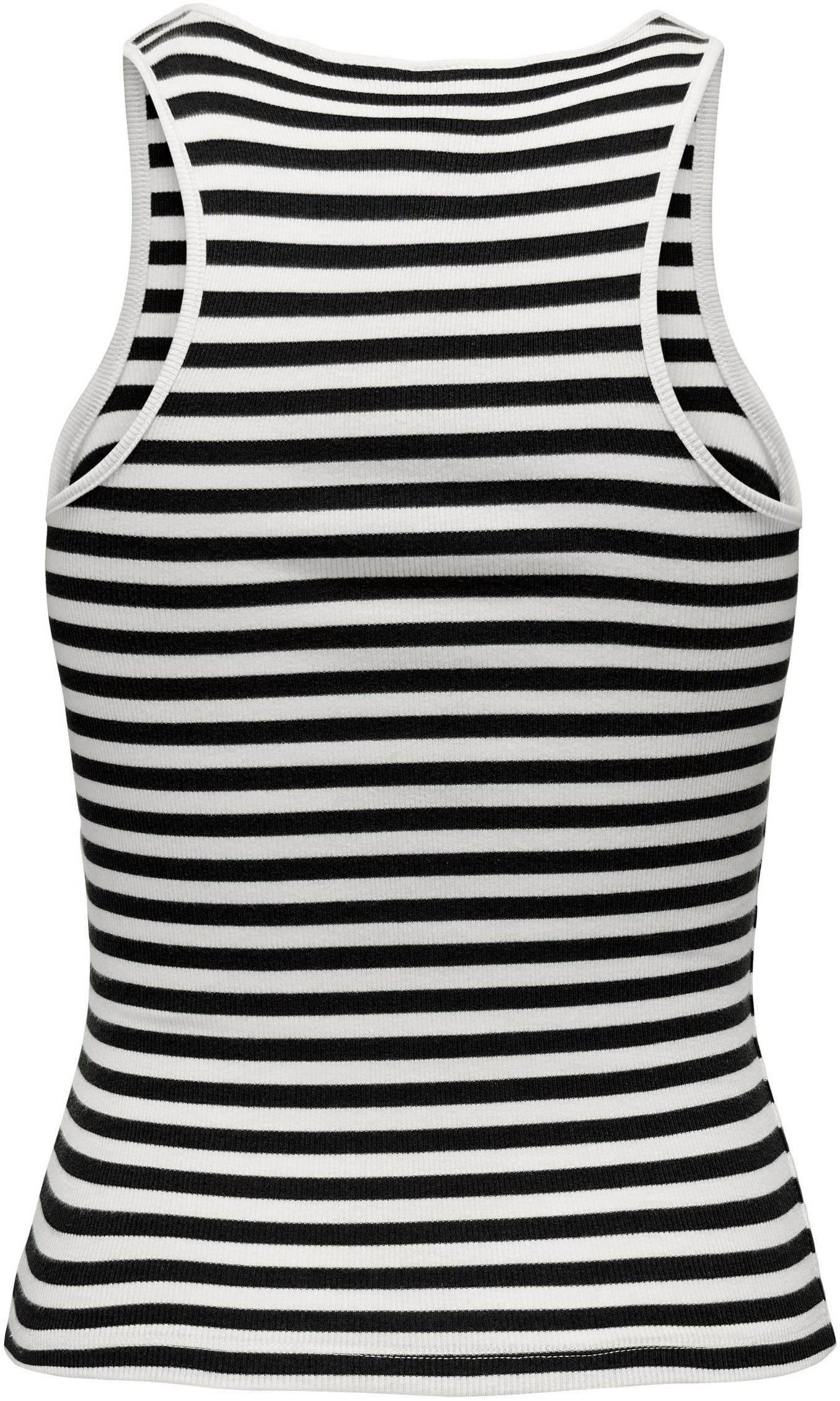 JRS TOP ONLANY Stripes:Cloud ONLY S/L Black Tanktop dancer