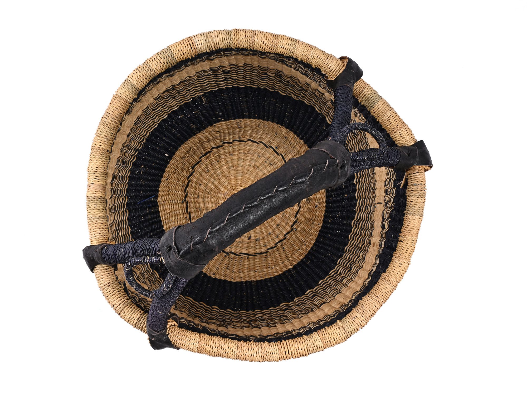 Goodman Design Einkaufskorb Handgefertigter Bolga-Korb aus Ghana – Schwarz günstig online kaufen