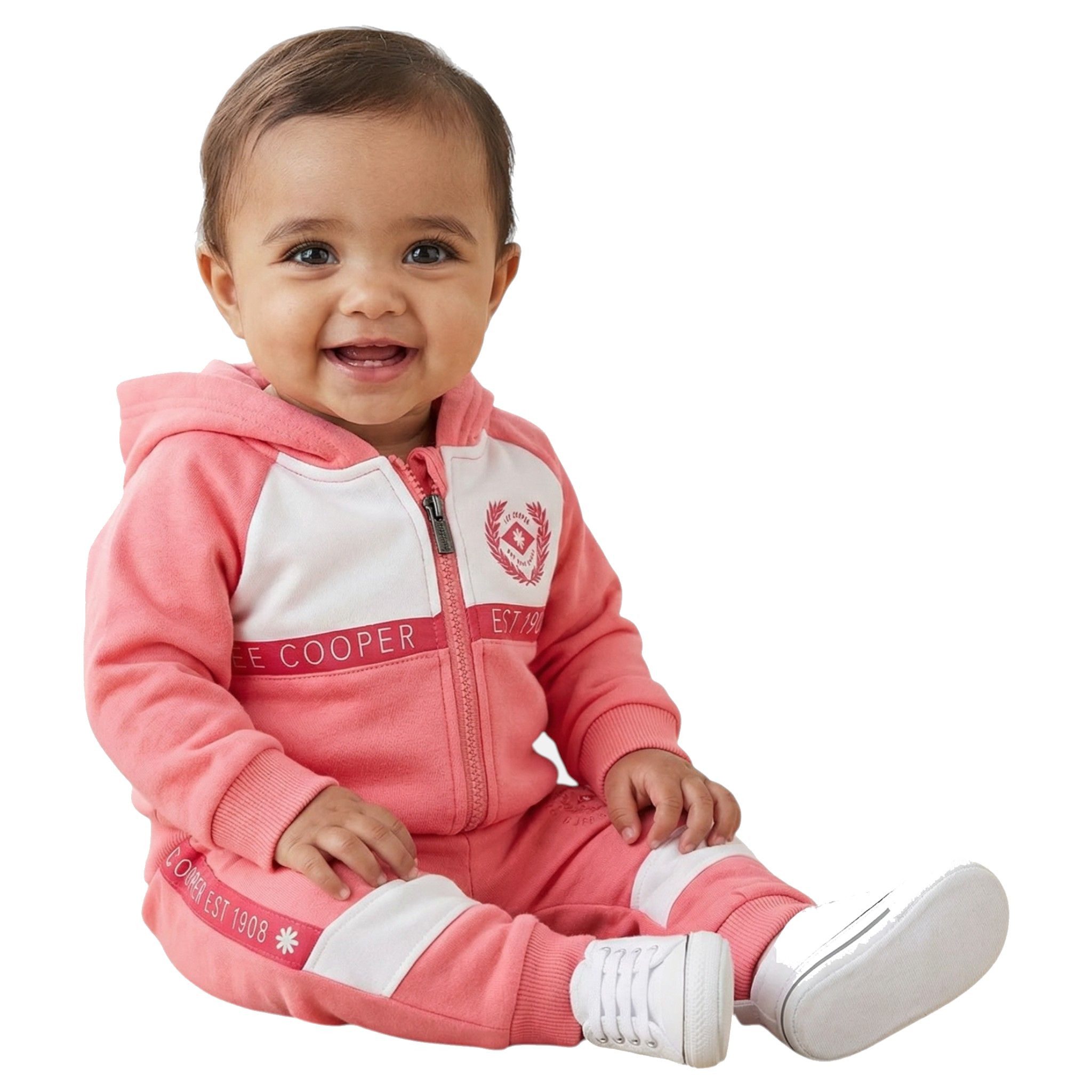 Lee Cooper Jogginganzug Mädchen Sportanzug Baby Jogginganzug Hose + Jacke 3-24 Monate, Mädchen Baby Jogger 2 teilig