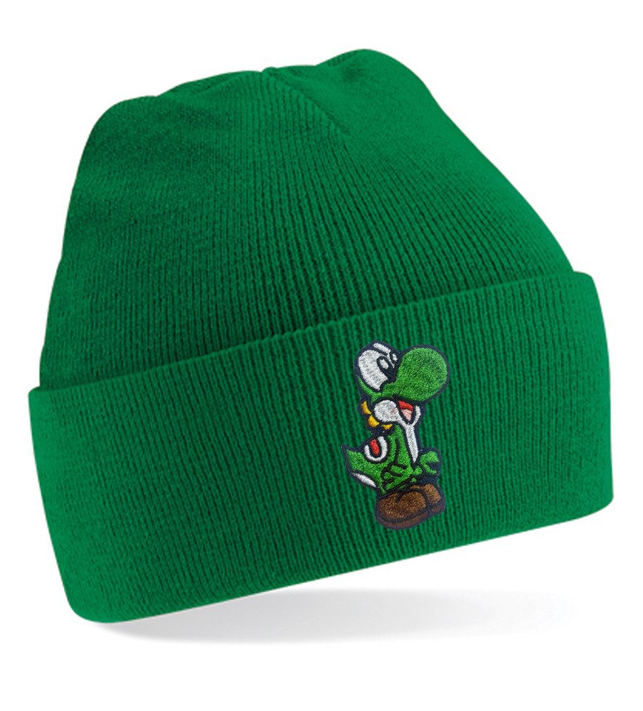 Beanie Yoshi Baby – Stylische Mütze für Mario Fans, Warm & Bequem