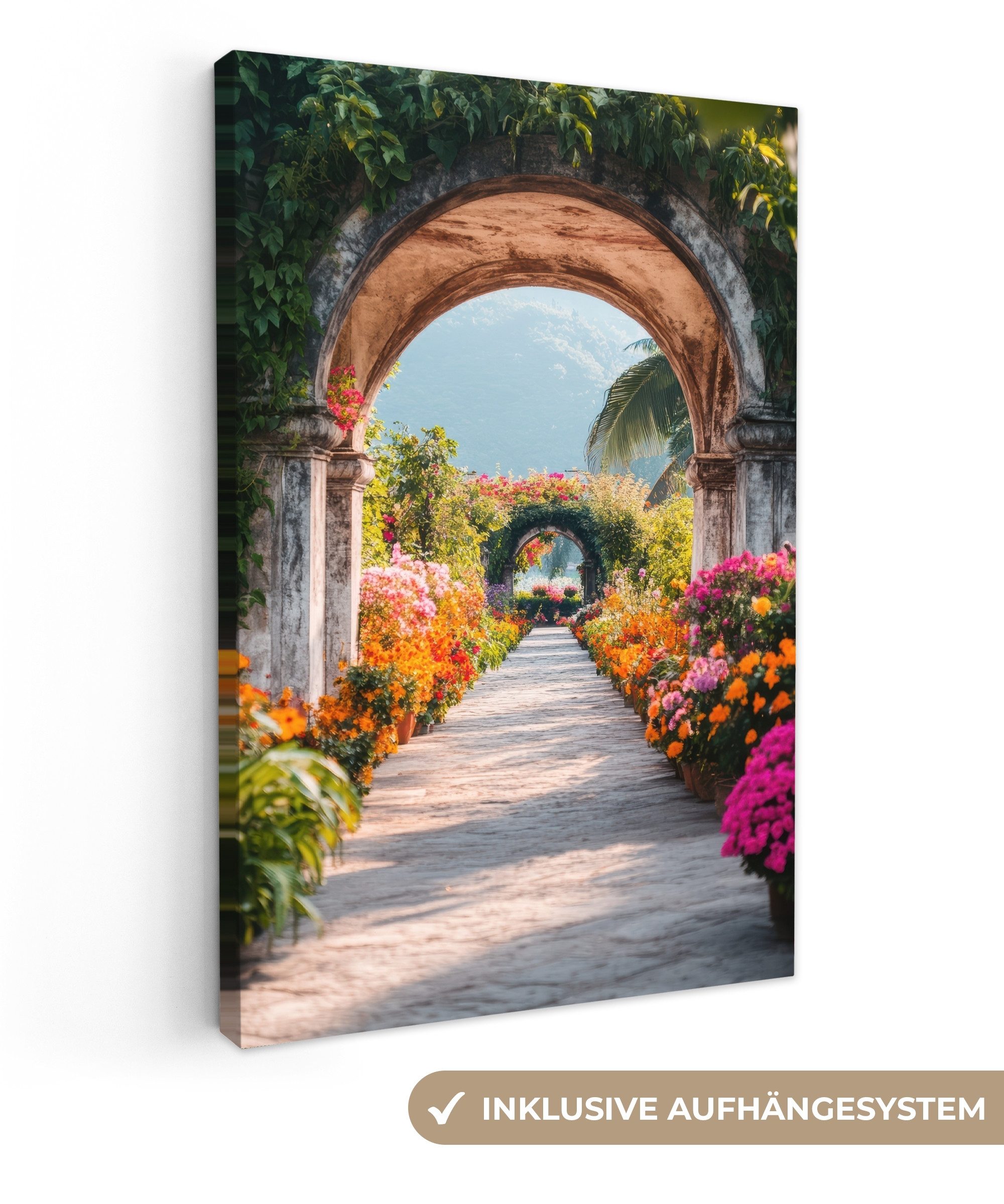 OneMillionCanvasses® Leinwandbild Fensterblick - Fenster - günstig online kaufen