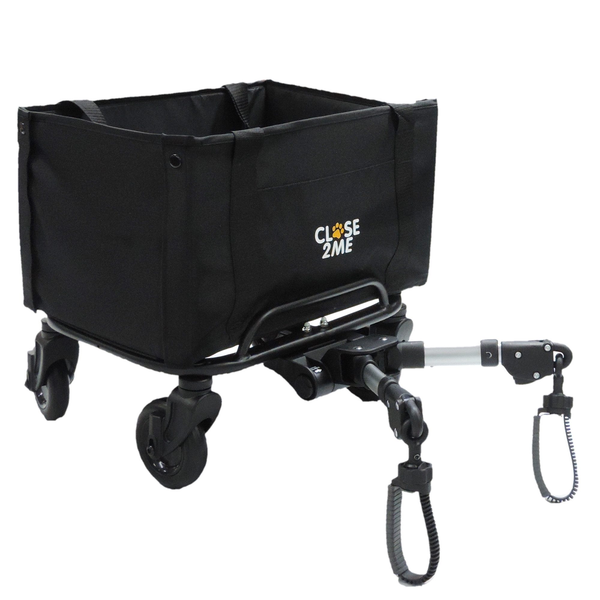 Eichhorn Kinderwagen Tiertransportbox Close2Me PetRider mit Fahrgestell zur Befestigung am Kinderwagen bis 25,00 kg, für Haustier- und/oder Lastentransport (z.B. Einkäufe)