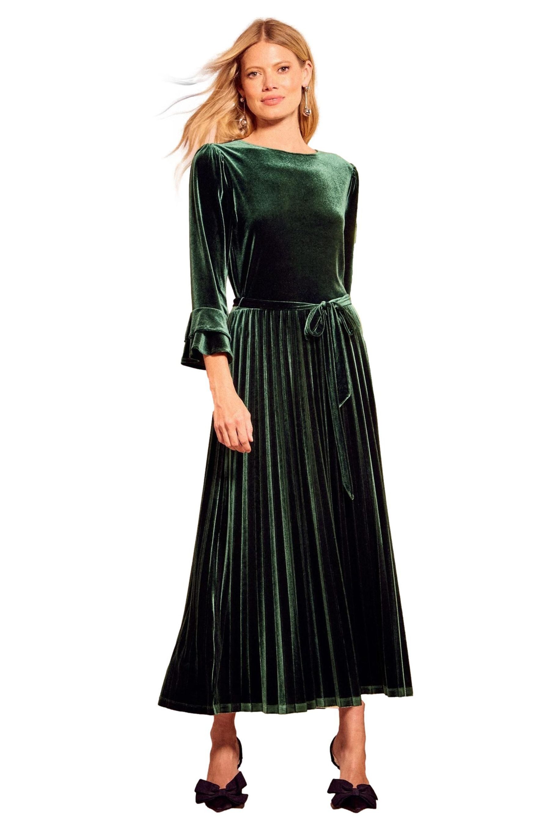 Love & Roses Midikleid Love & Roses Midikleid aus Samt, Petite (1-tlg)
