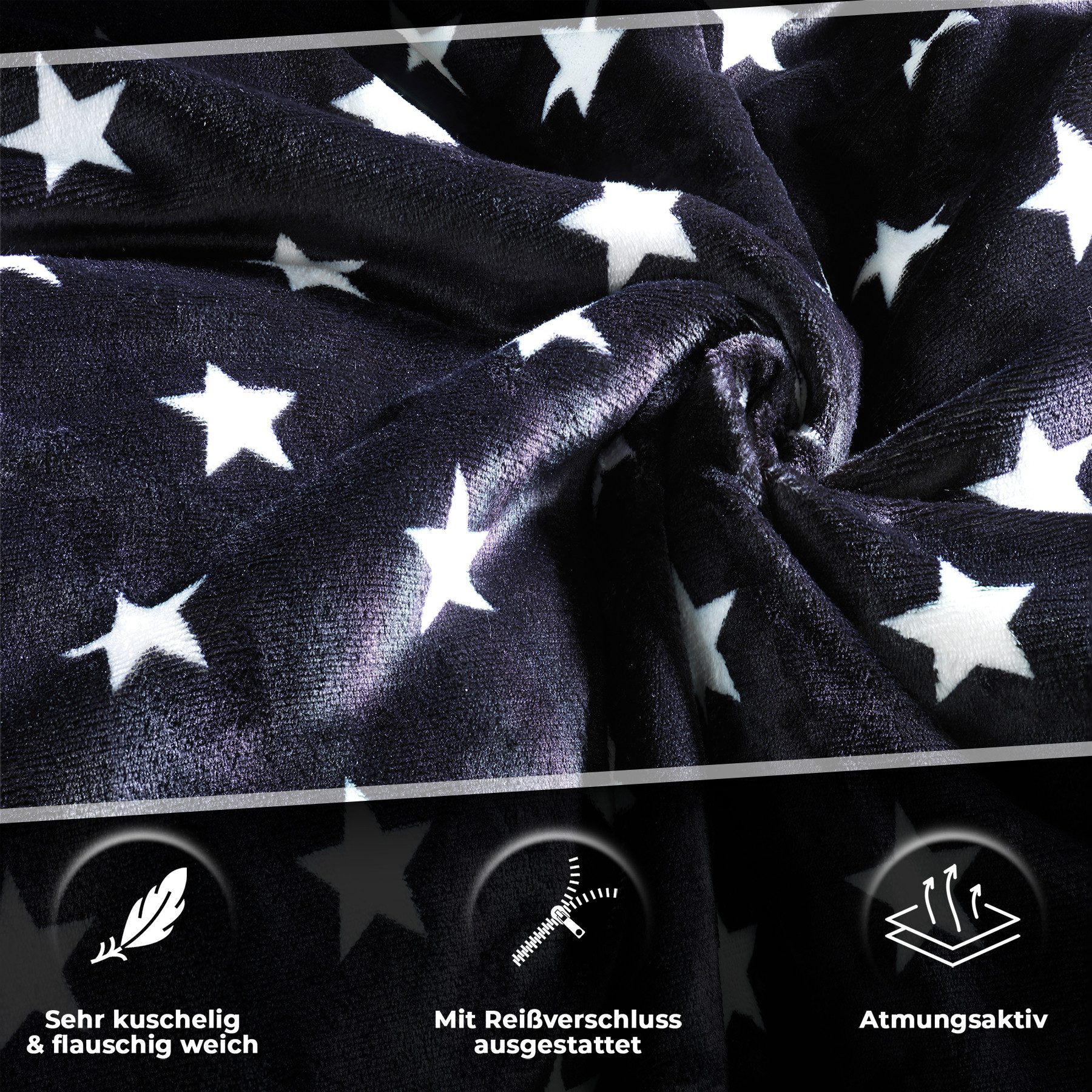 Malika Wendebettwäsche Cashmere-Touch Fleece, weiche, warme Winterbettwäsche, Cashmere Touch, 2 teilig, Flauschig warmes Teddy-Plüsch – Bild 3 von 5