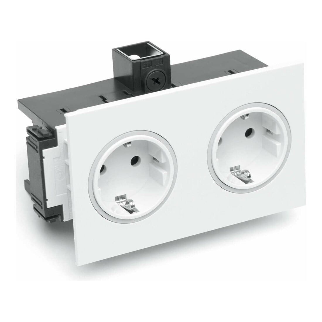 Rehau Rehau Steckdose 2-fach SIGNA IN rws BRK 2STD rws/rt Steckdosenleiste