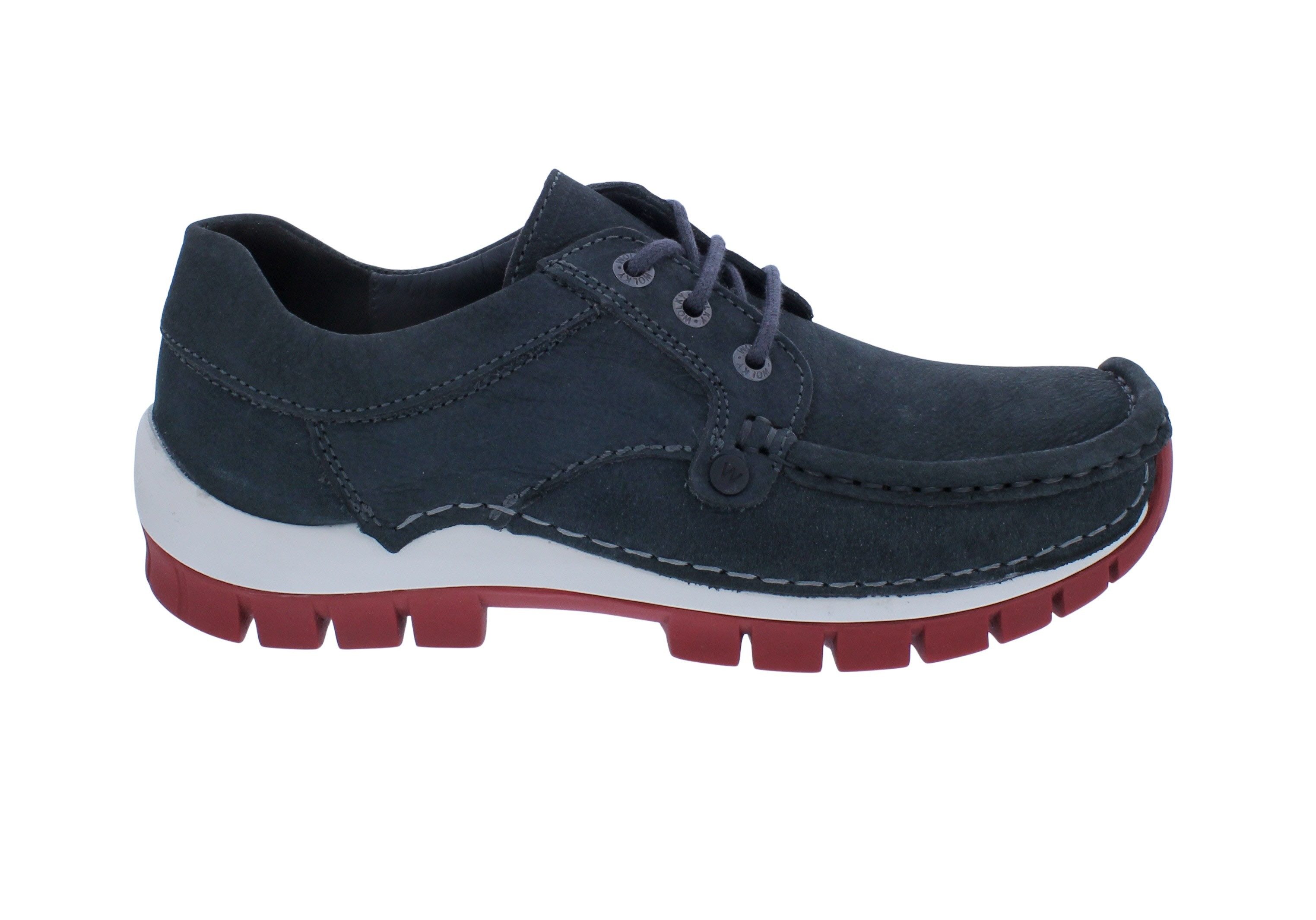 WOLKY Wolky Seamy Fly Halbschuh 0473411-210, Antique Nubuck Leather, Anthrac Schnürschuh