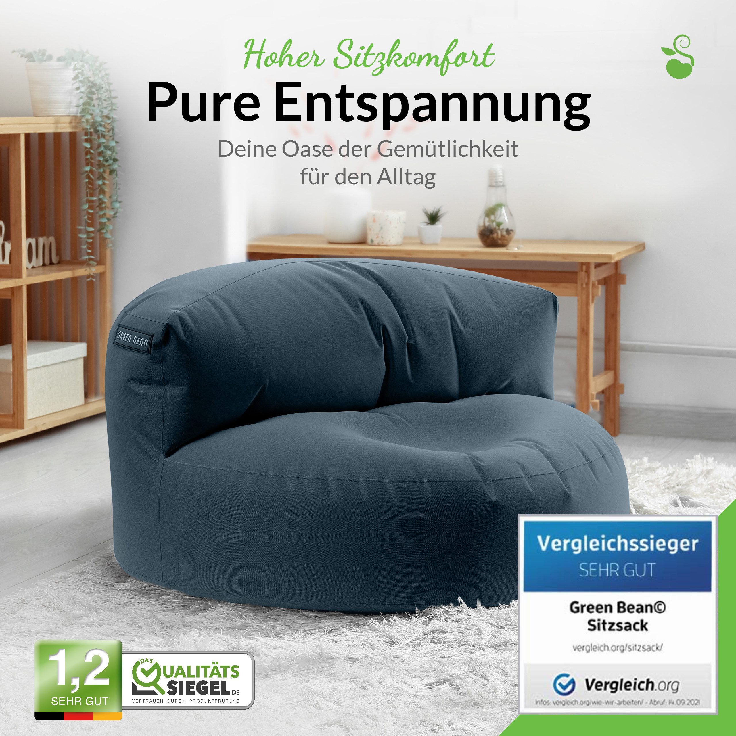 Green Bean Sitzsack Indoor & Outdoor günstig online kaufen