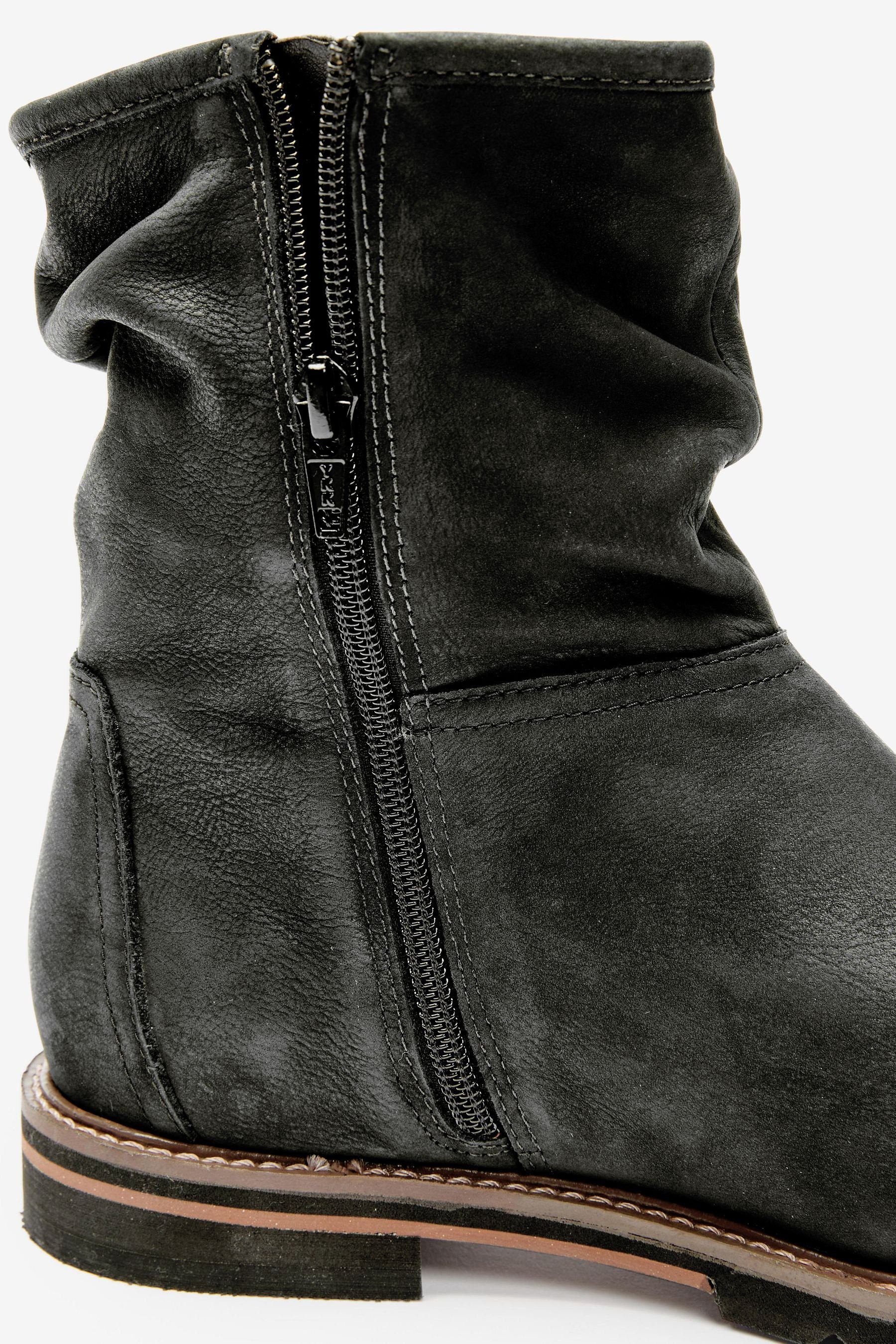 Chelseaboots aus Comfort® Black Weekend Next Leder (1-tlg) Stiefeletten Forever