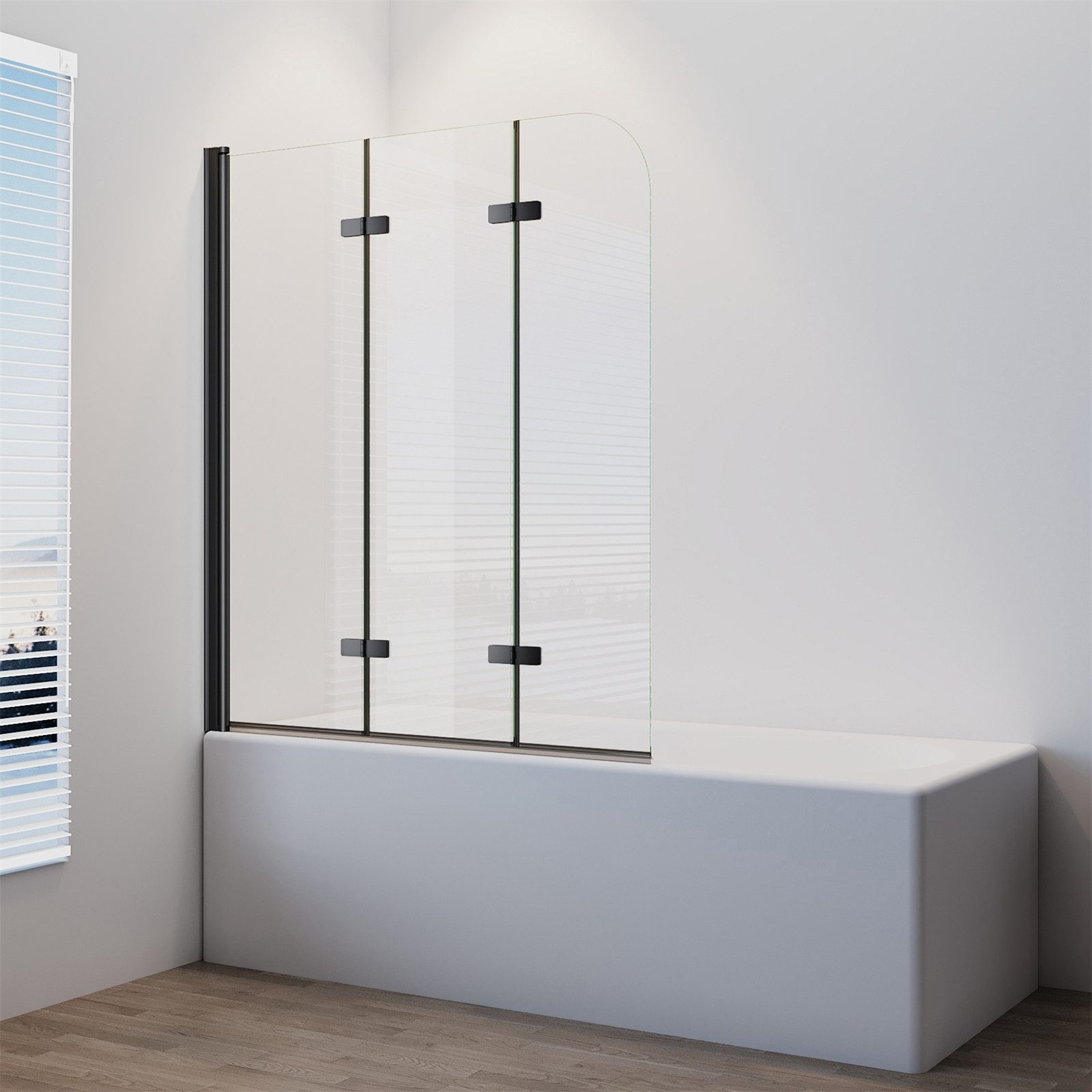 IMPTS Badewannenaufsatz Duschwand für Badewanne 3-teilig günstig online kaufen