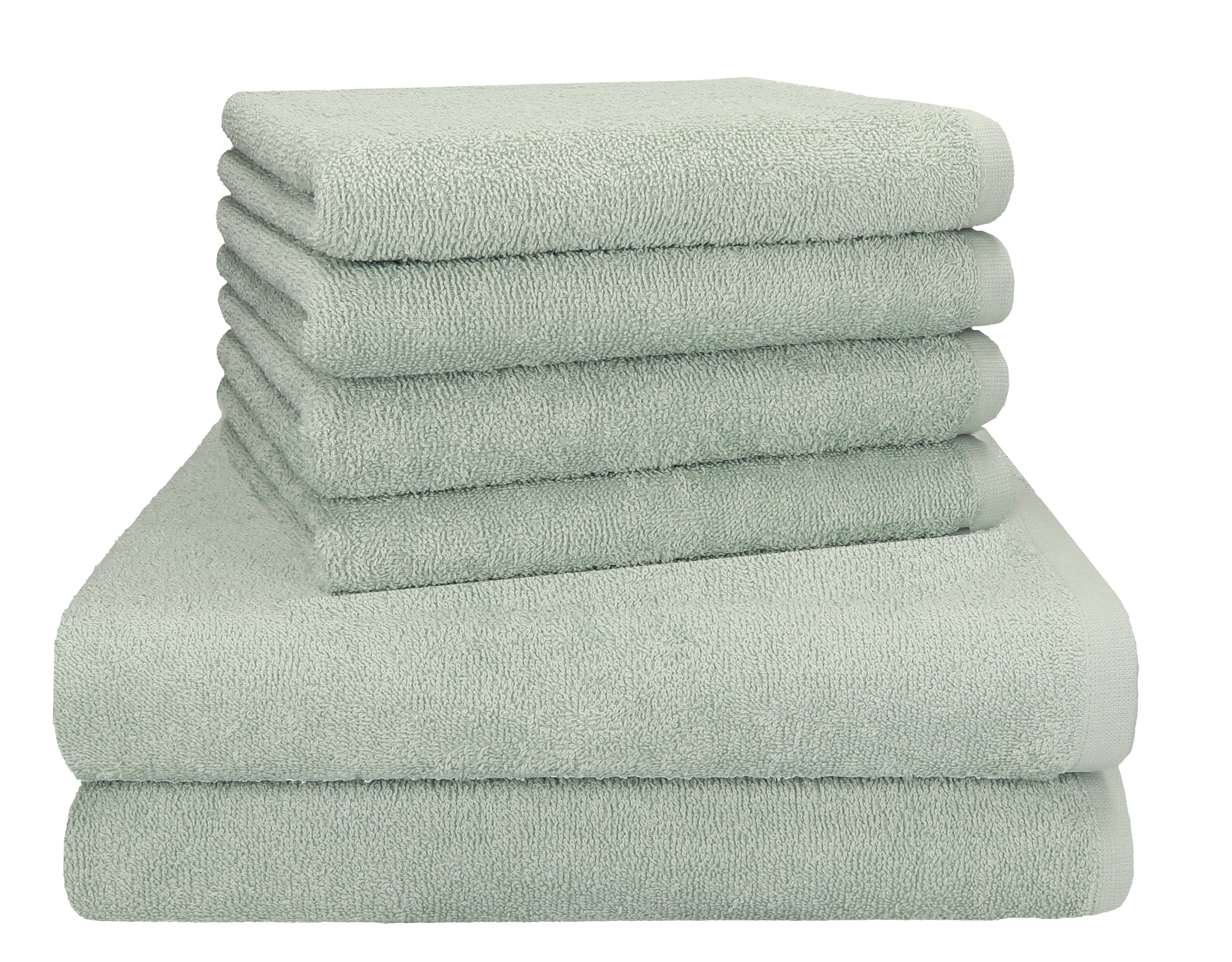 Betz Handtuch 4 Duschtücher Handtücher, tlg. Baumwolle Set 6 100% 2 BERLIN