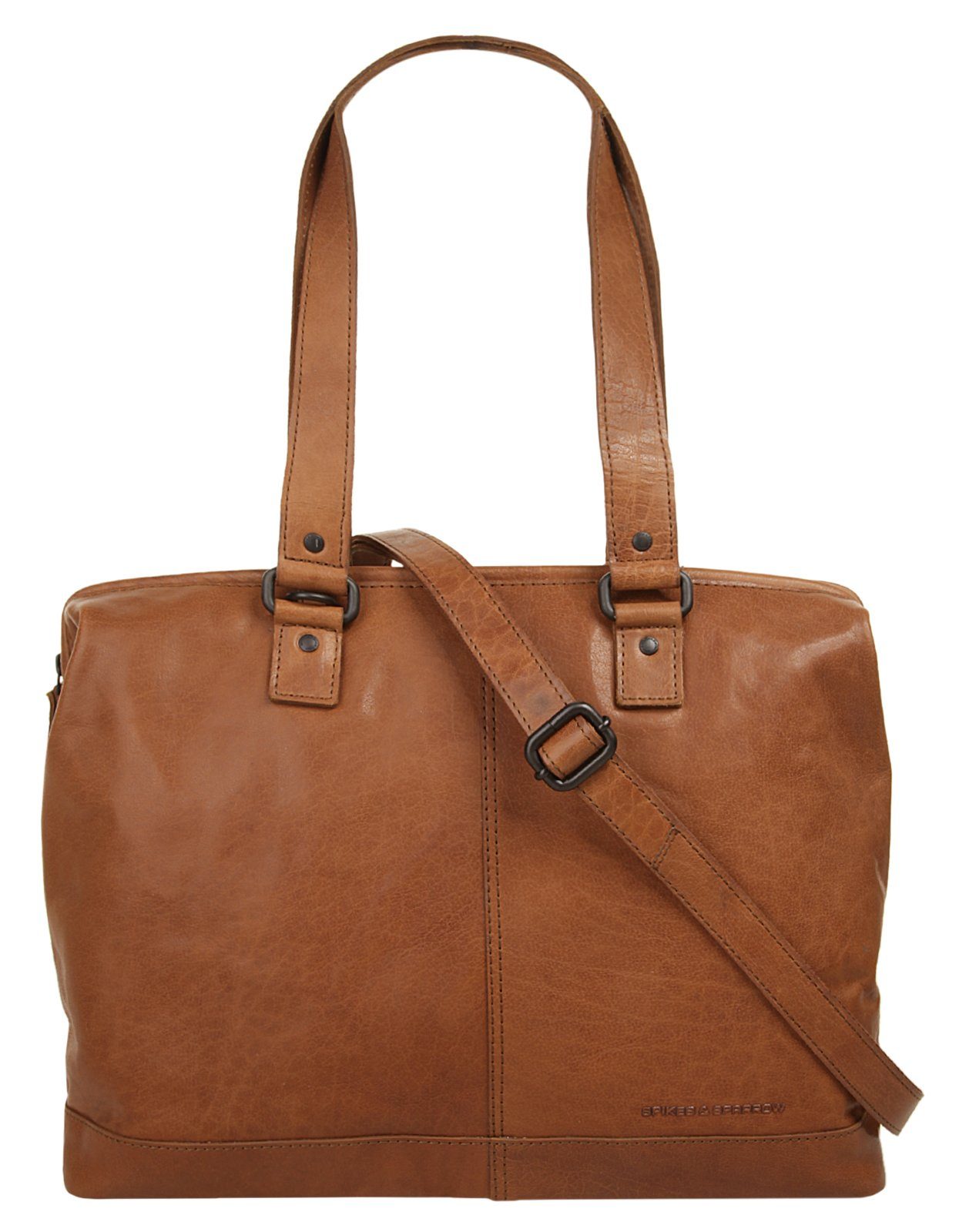 Spikes & Sparrow Shopper LAPTOP SHOULDERBAG, echt Leder