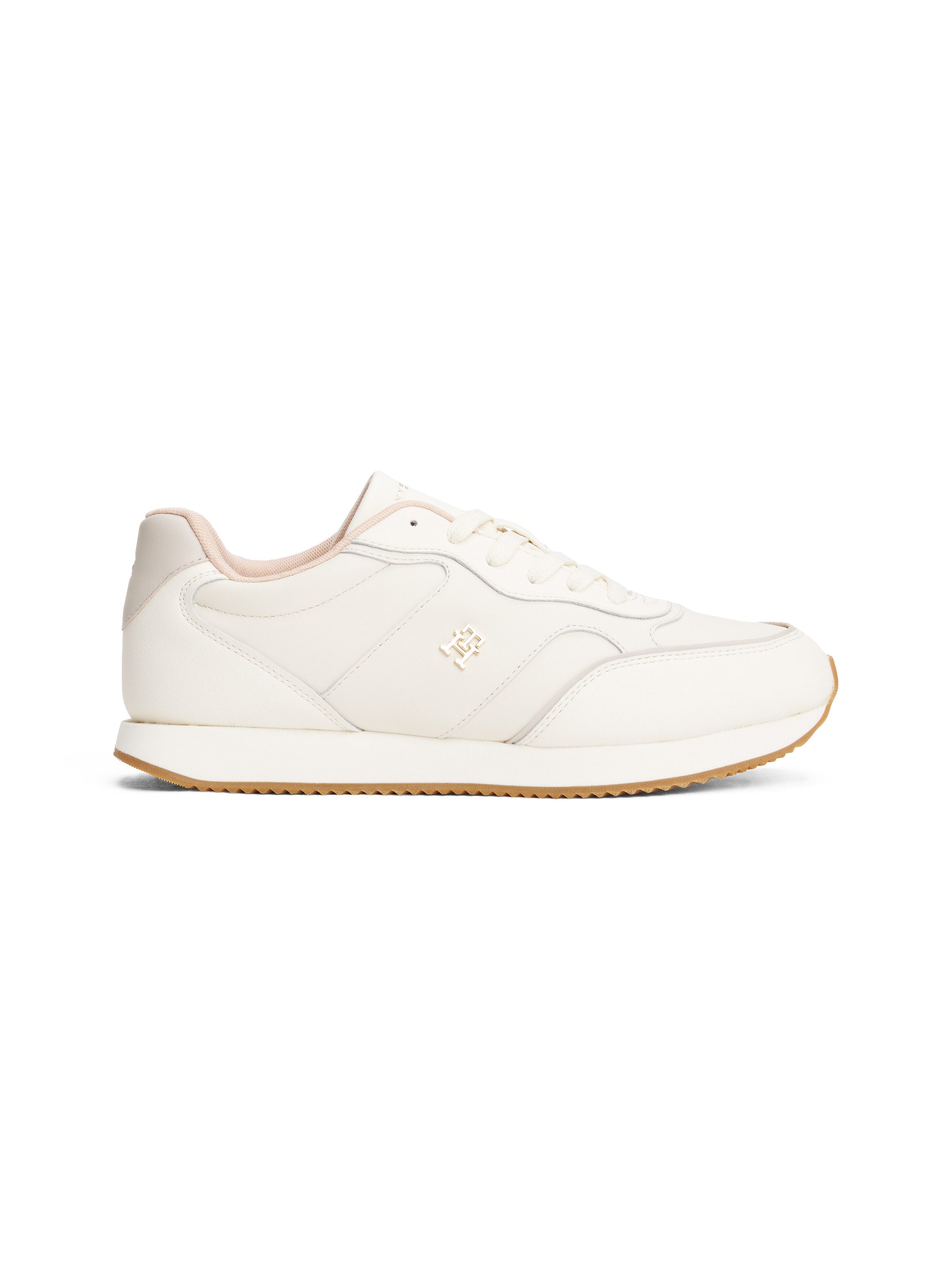 Tommy Hilfiger LEATHER RUNNER Plateausneaker, Freizeitschuh, günstig online kaufen
