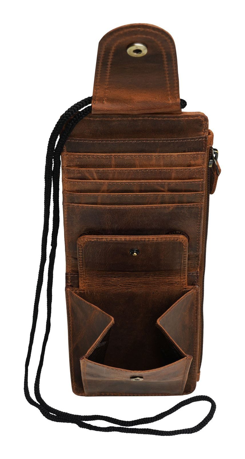 Greenburry Brustbeutel Chest Pouch, aus echtem Rindsleder