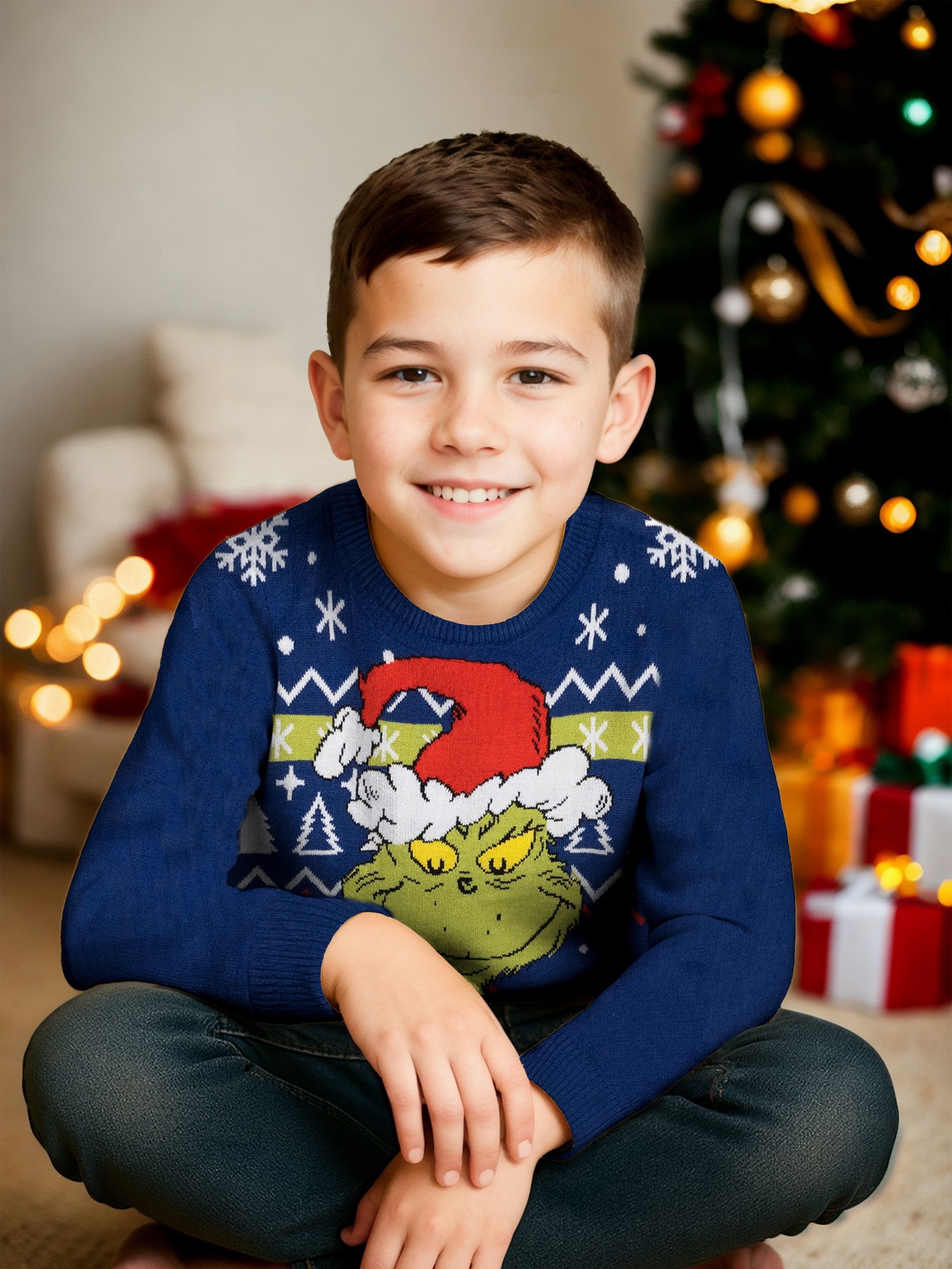 United Labels® Weihnachtspullover The Grinch Weihnachtspullover Strick Pullover Ugly Christmas Sweater