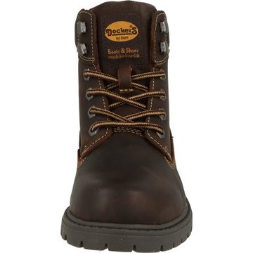 Dockers by Gerli Damen Schuhe Winter Boots 45PA240 Leder Stiefel Schnürer Schnürboots