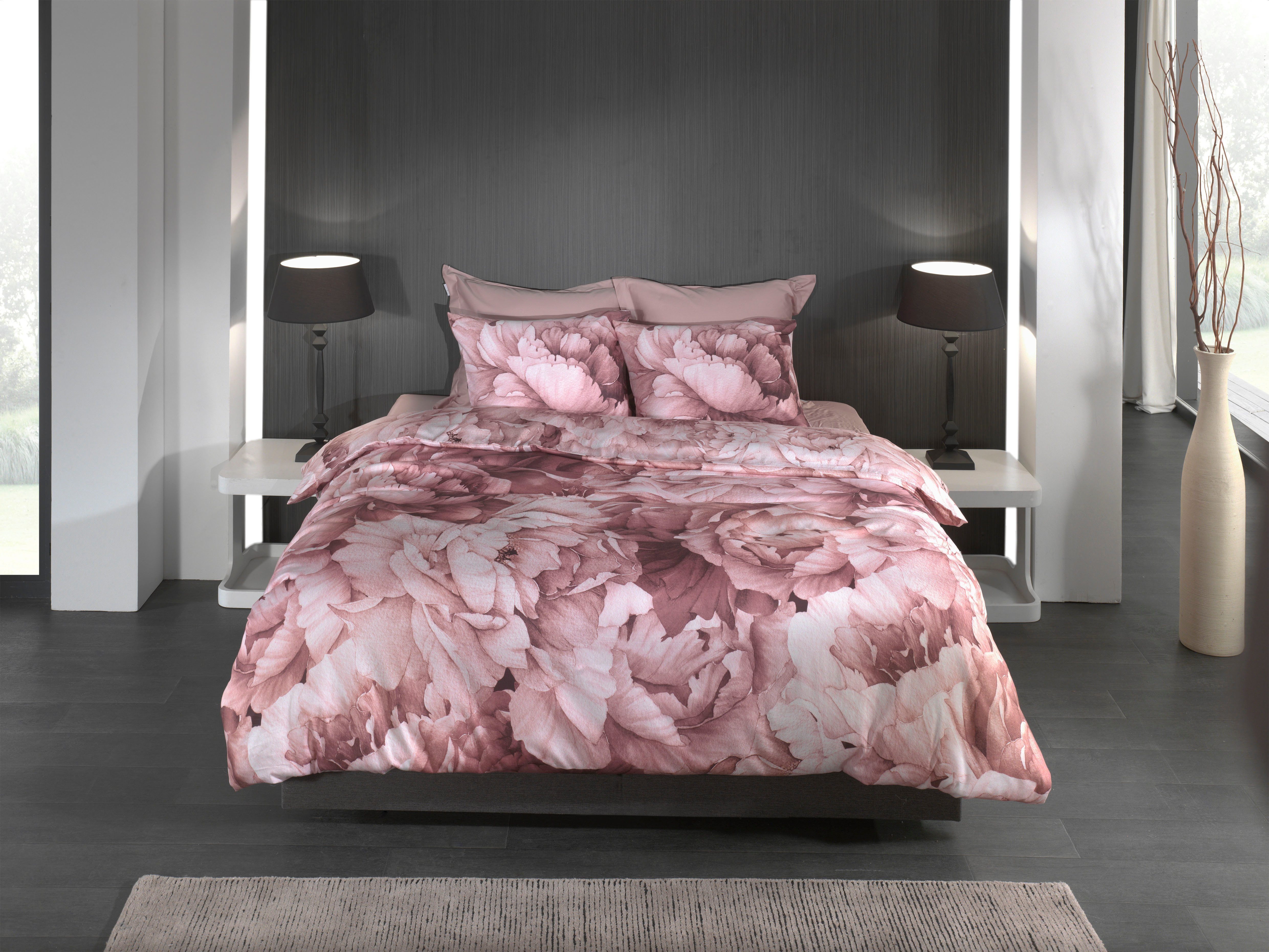 Heckett and Lane Bettwäsche Wade, Mako-Satin, 2 teilig, Blumen Design, 100% Baumwolle ab 135x200 cm.