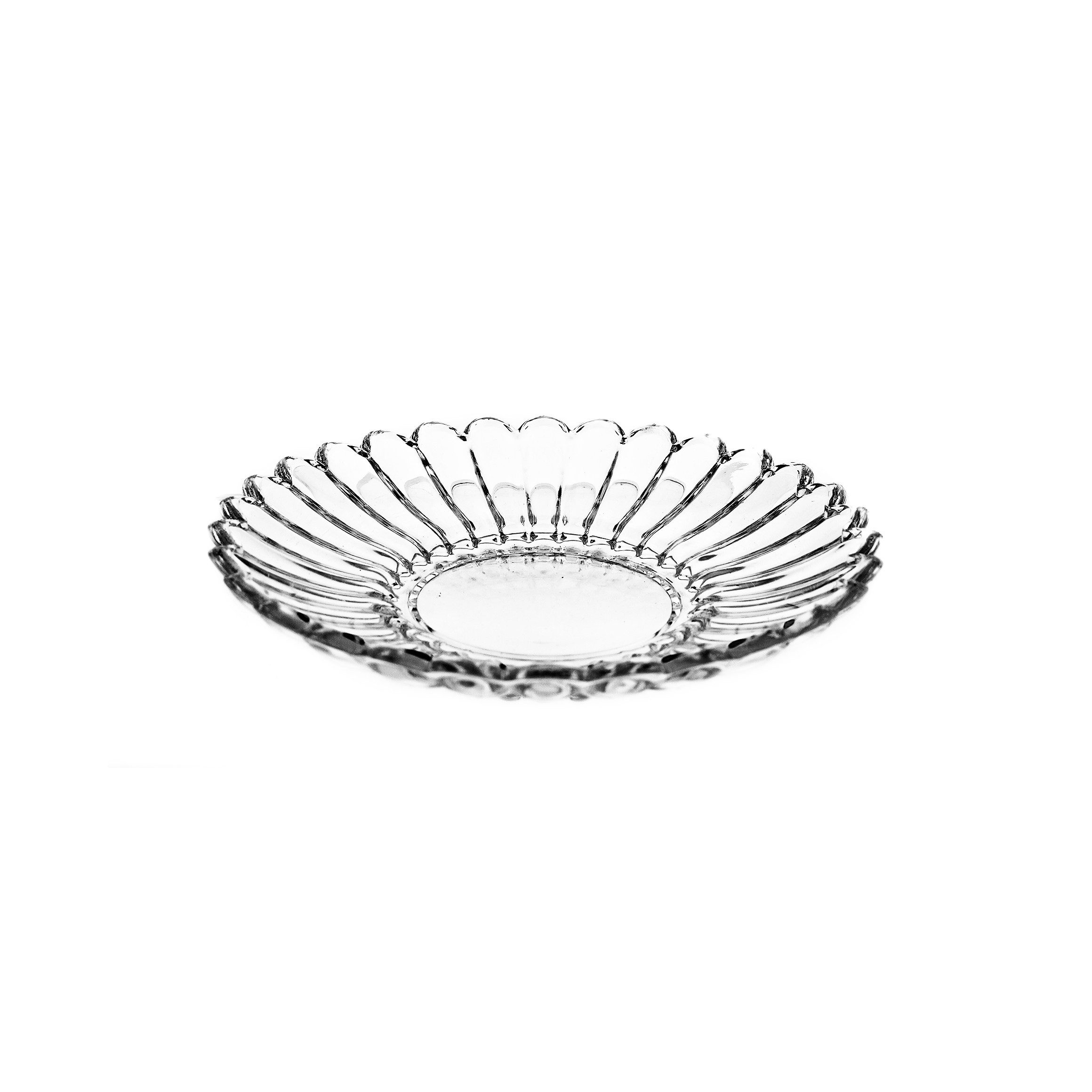 Almina Schale La Fiore Glasschalen mit Unterteller - 12-teiliges Set in Lotus Design, Glas, (Packung, 12-tlg), 6x Schalen, 6x Unterteller – Bild 3 von 5