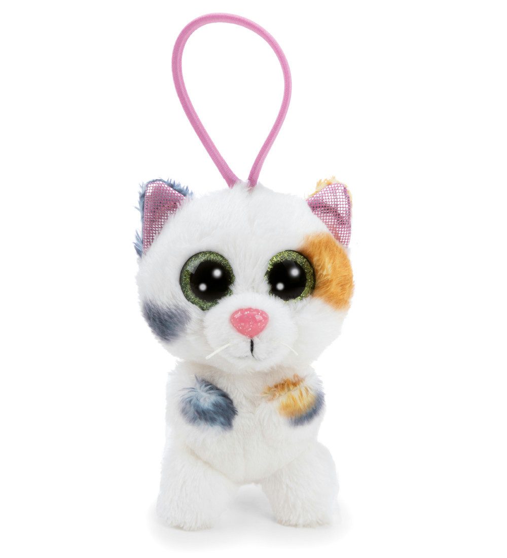 Nici Schultüte Glubschis Kuscheltier Anhänger 9cm Katze Calli Malli Schlüsselanhänger, als Back to School Geschenk, mit großen Glitzeraugen im Schulranzen