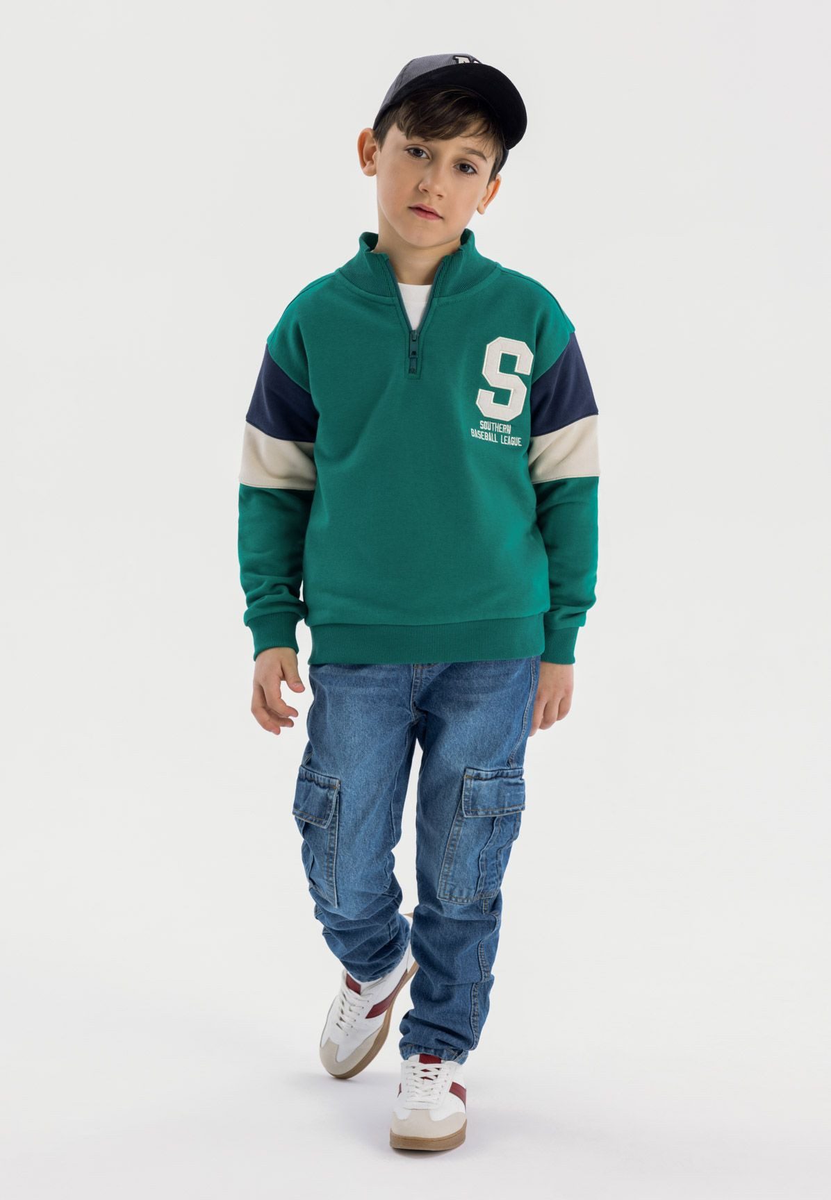 MINOTI Sweatshirt Sweatshirt mit Stehkragen (3y-14y) günstig online kaufen