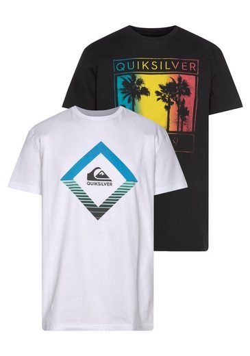 Quiksilver T-Shirt »XKKW PALM MIRAGE SS TEE PACK« (Packung, 2er-Pack)